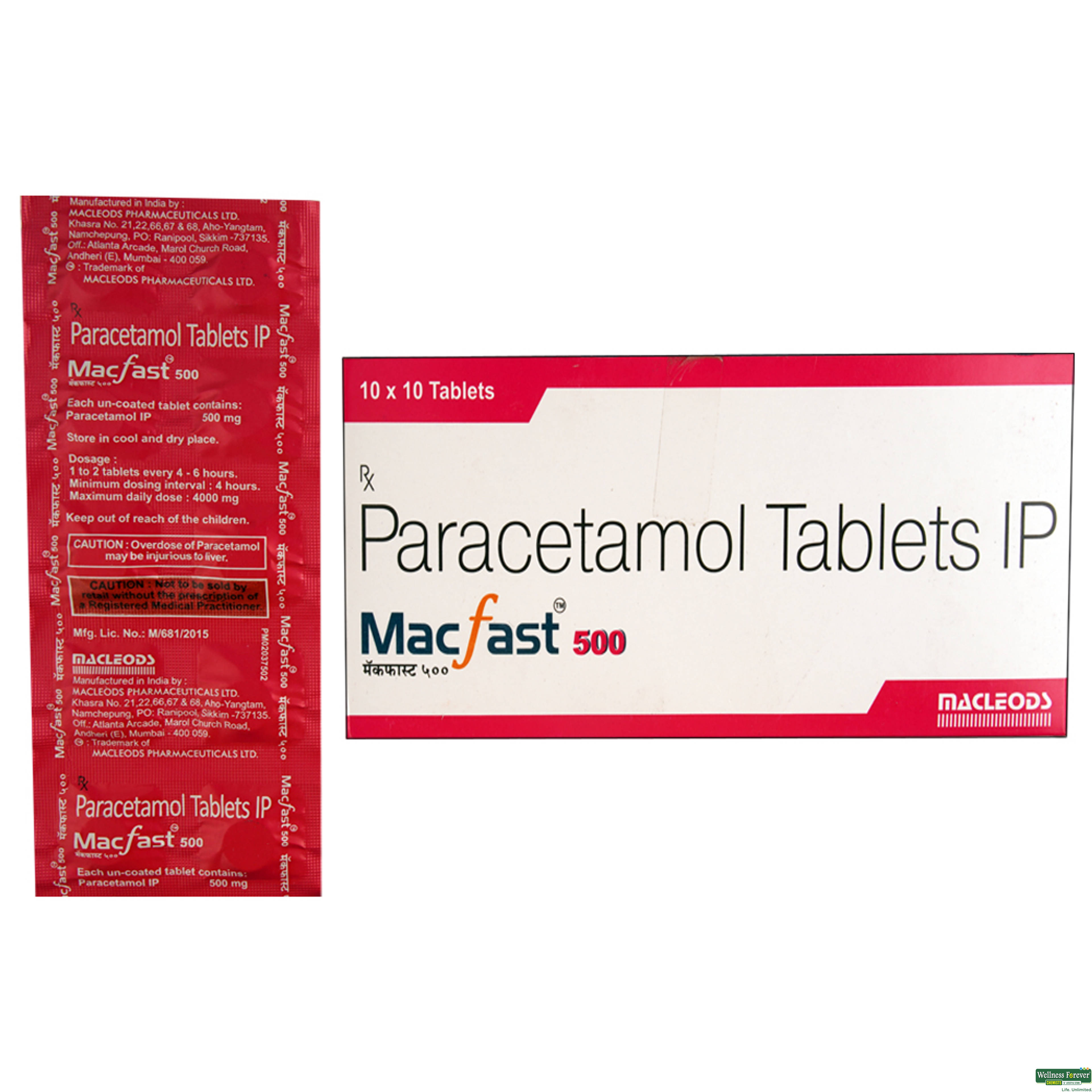 Macfast 500mg 10 Tablets-image