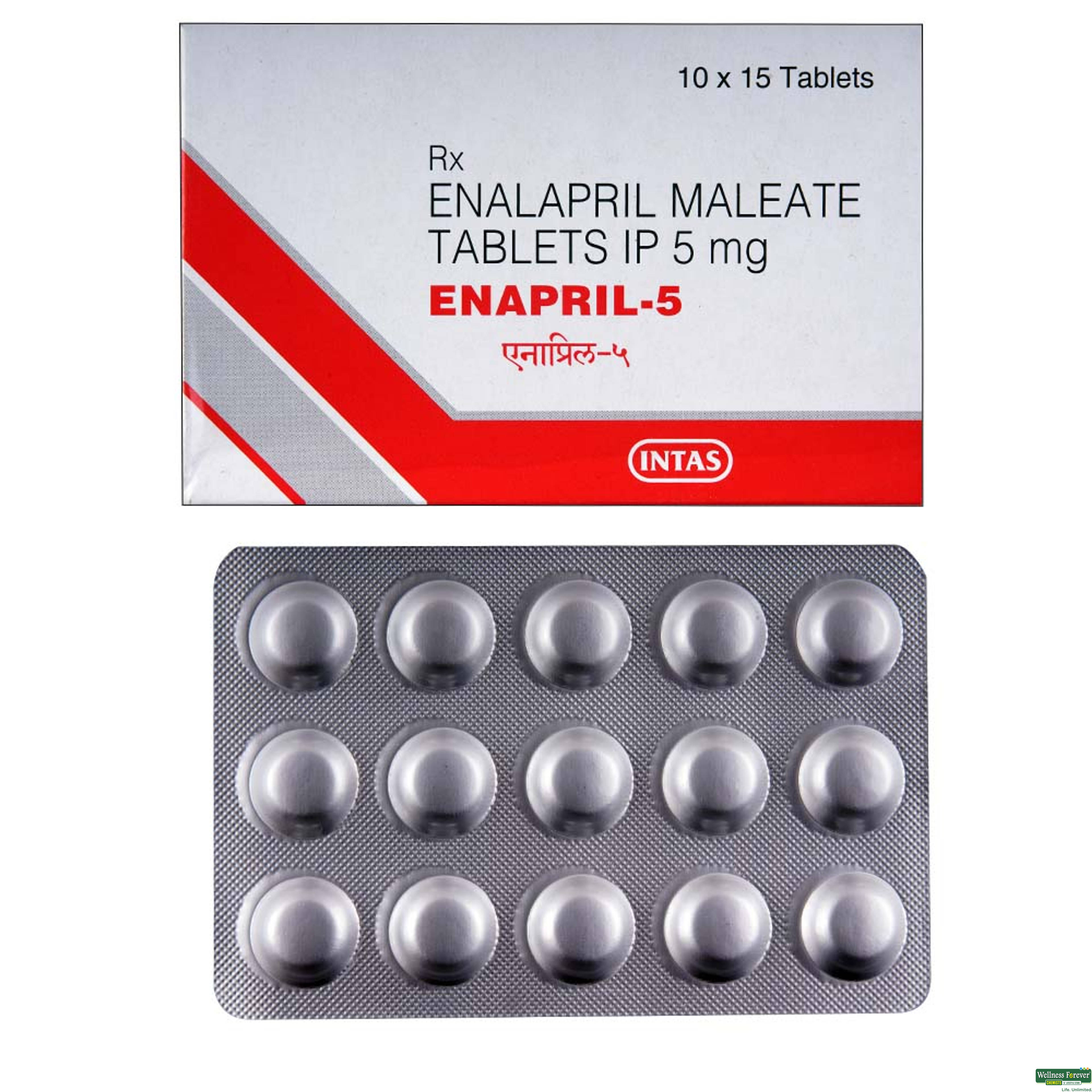 Enapril 5mg 15 Tablets-image