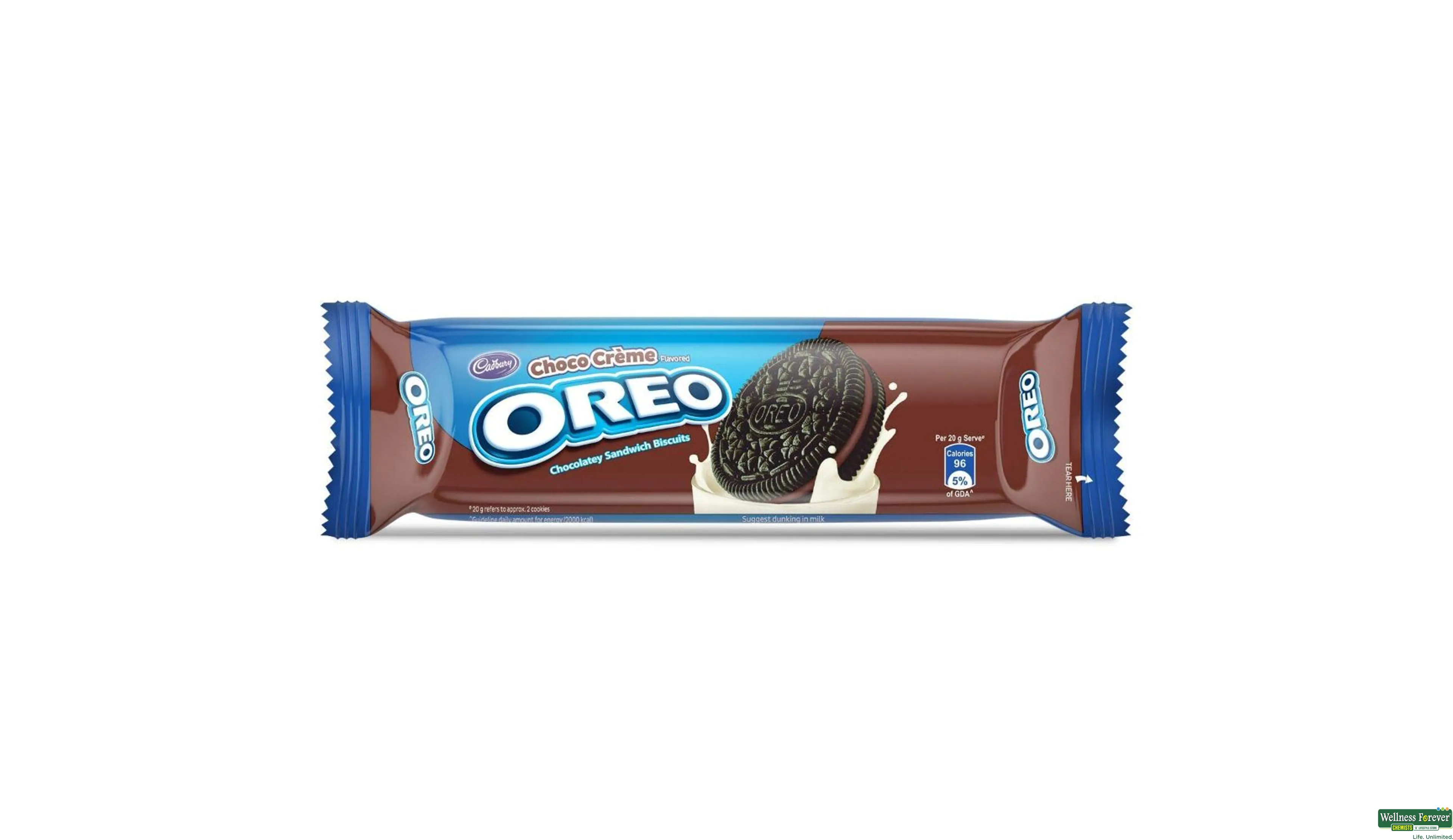 OREO BISC CHOC CRM 120GM- 2, 120GM, null