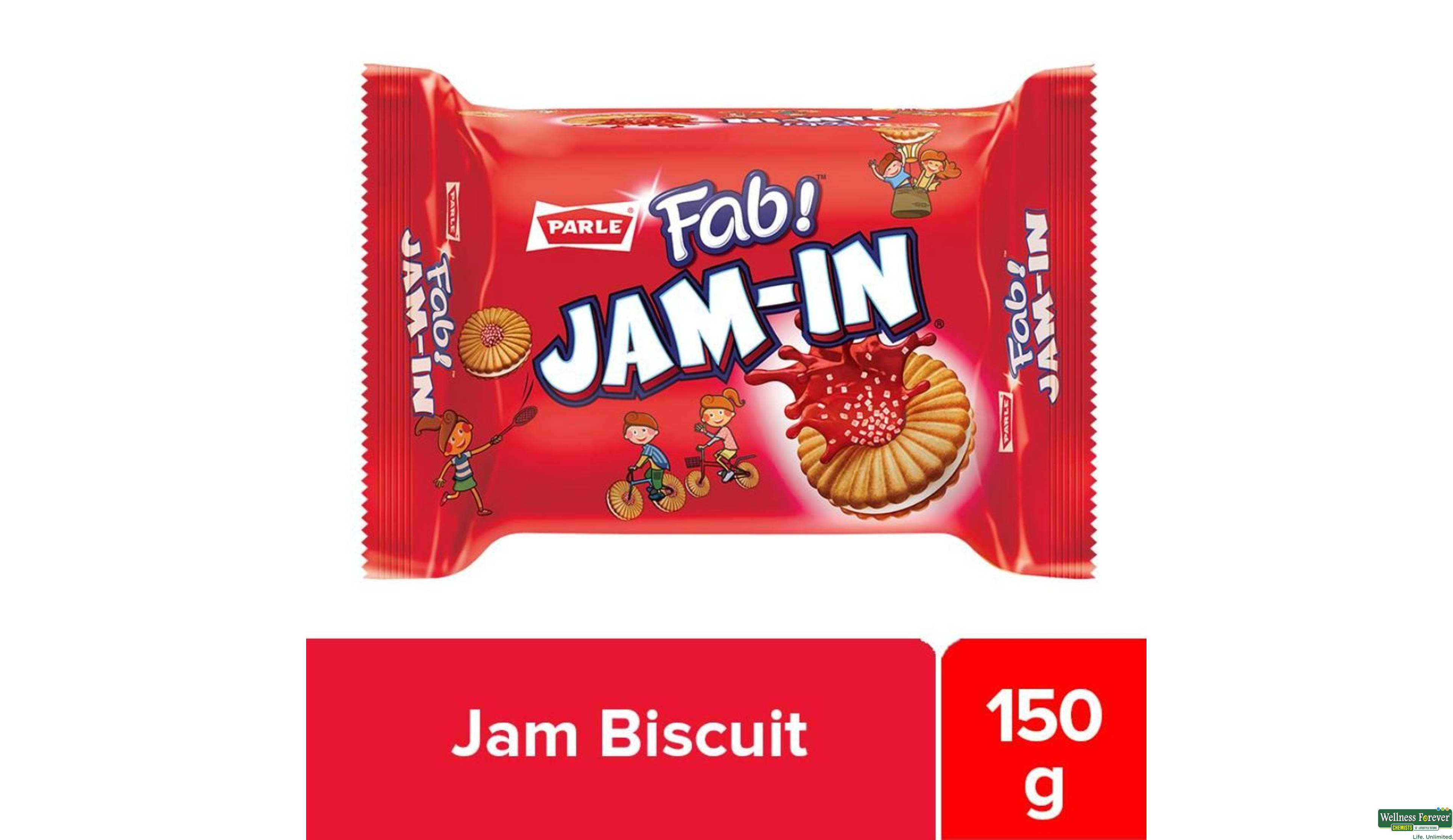 PARLE BISC JAM-IN CRM 150GM- 1, 150GM, 