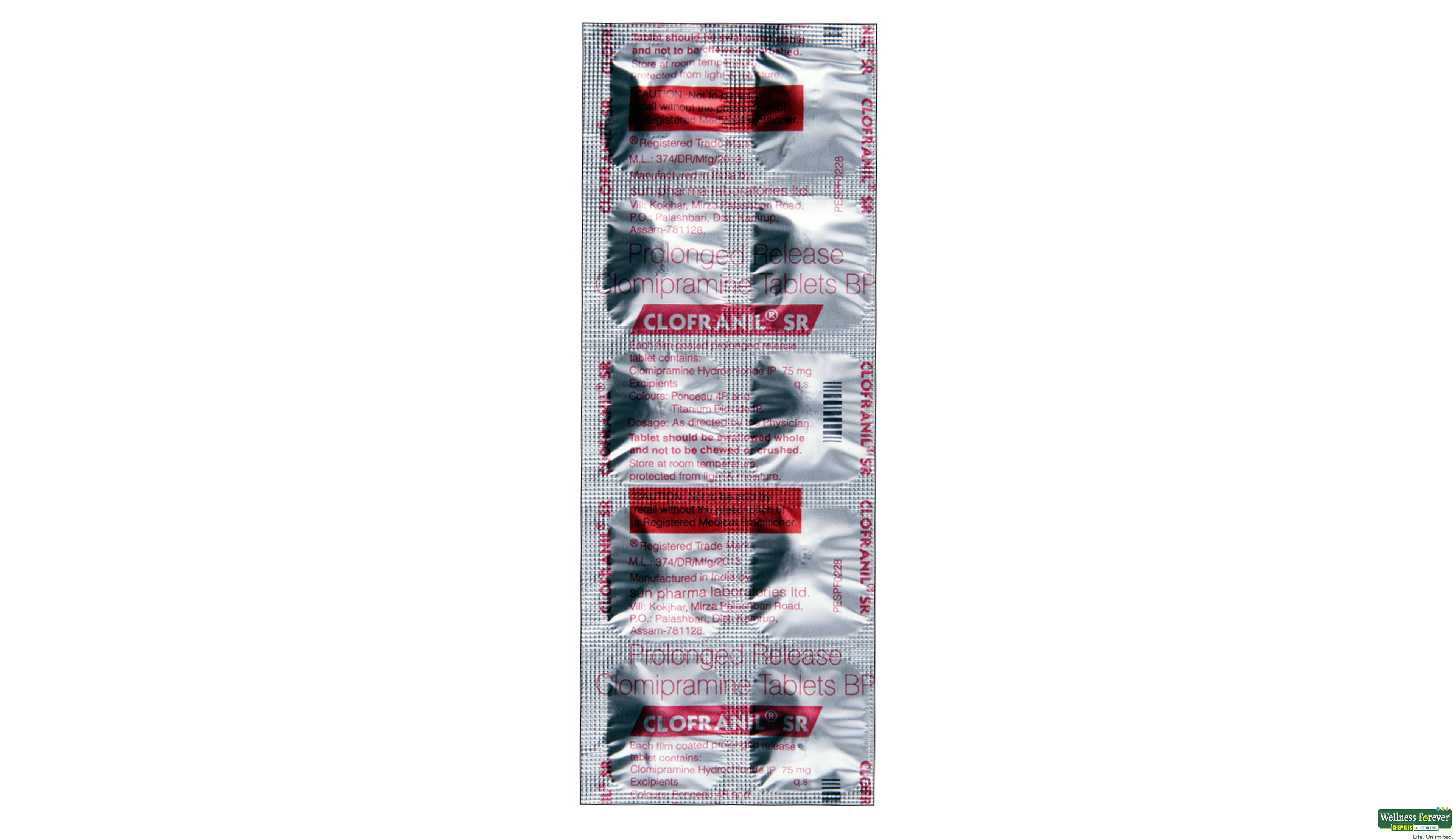 CLOFRANIL 10MG 10TAB- 1, 10TAB, 