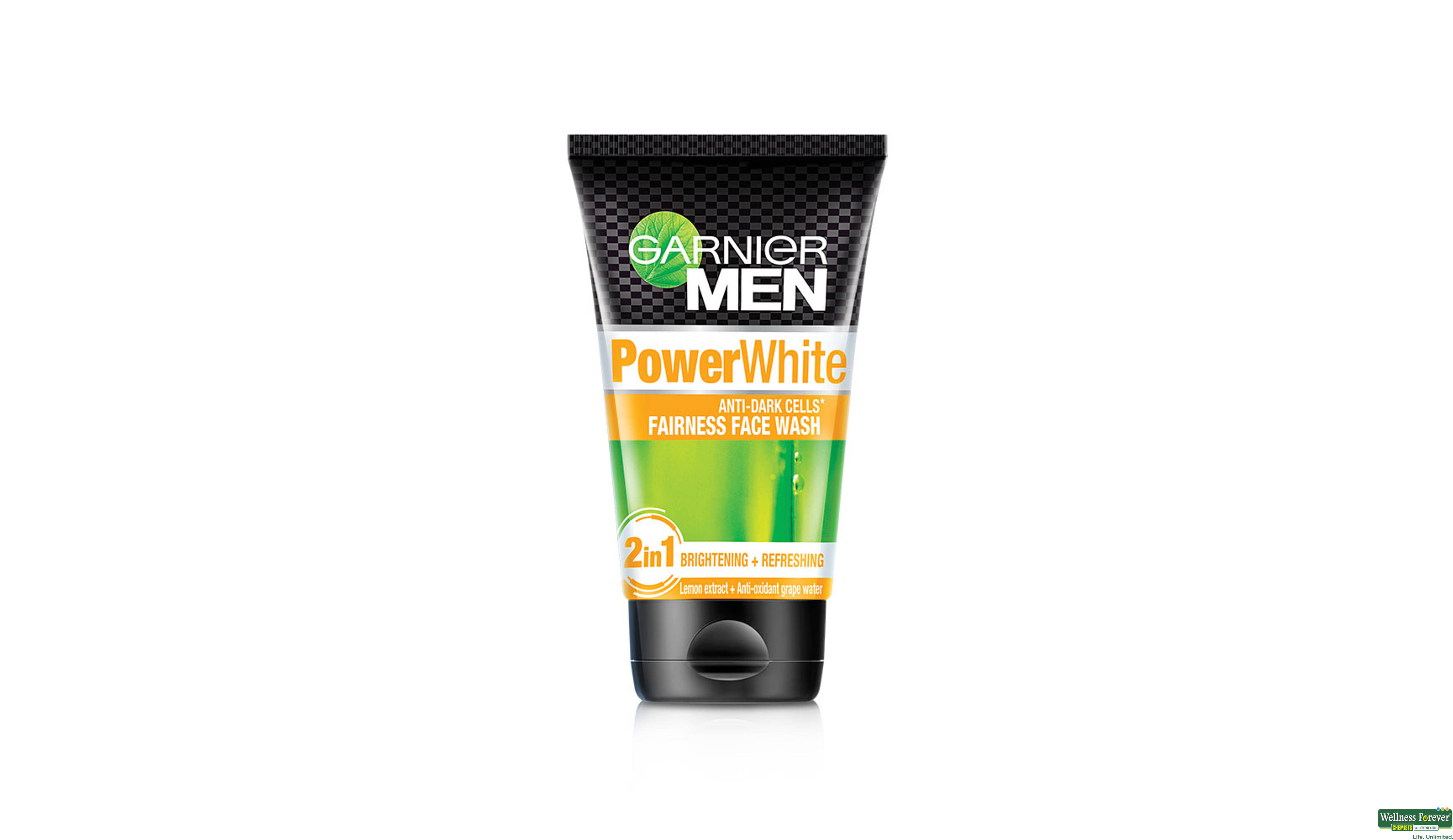 GARNIER F/WASH MEN TURBOBRIGHT BRIGHTENING 100GM- 2, 100GM, 