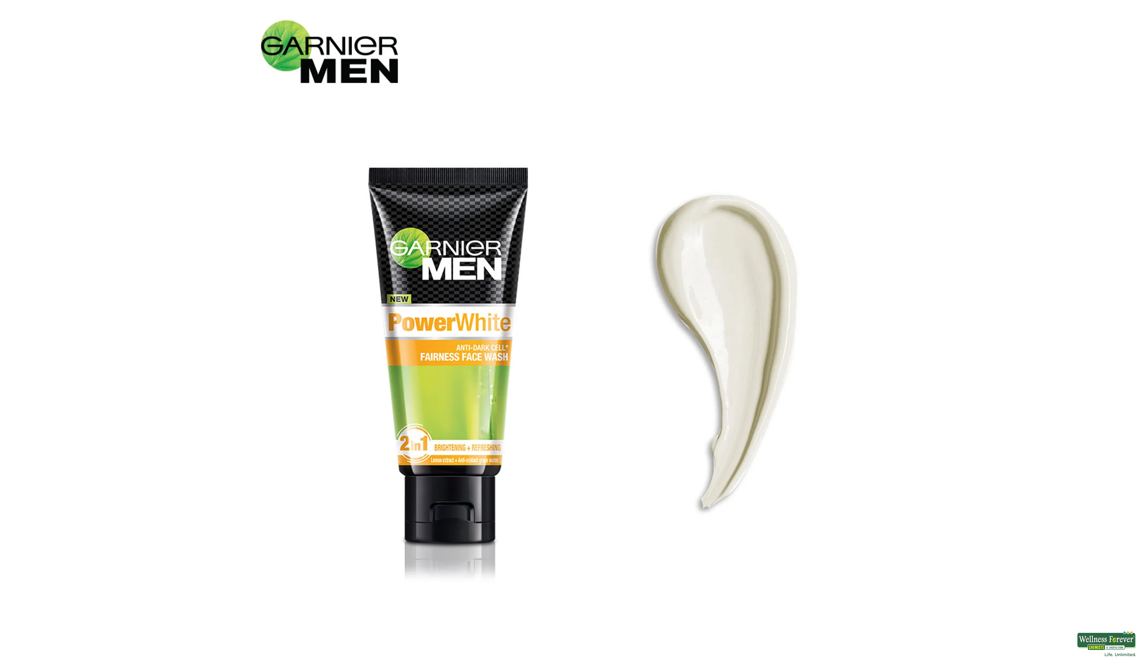 GARNIER F/WASH MEN TURBOBRIGHT BRIGHTENING 50GM- 3, 50GM, 