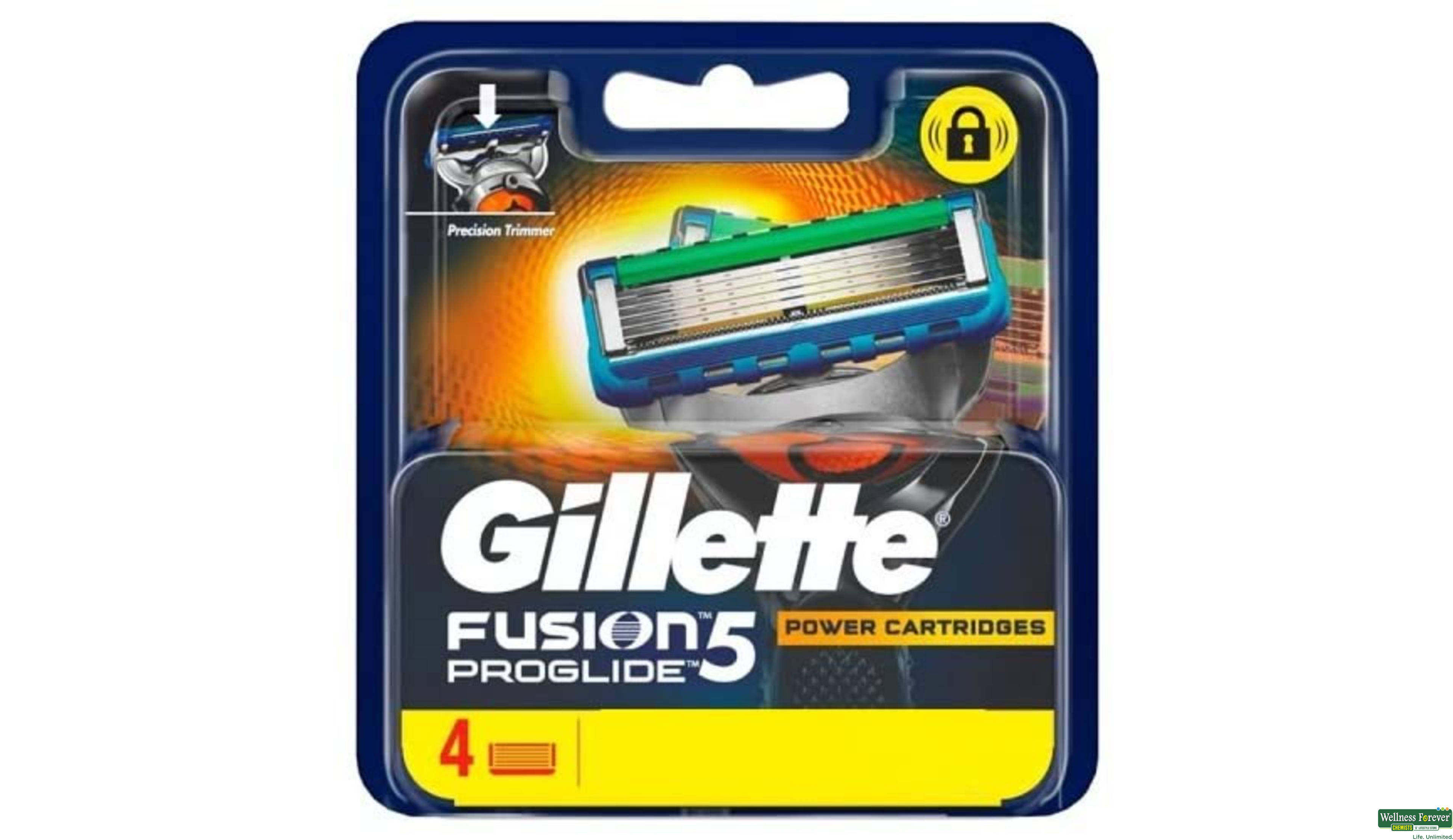 GILL SH/BLADE FUSION PROGLIDE 4PC- 1, 4PC, 