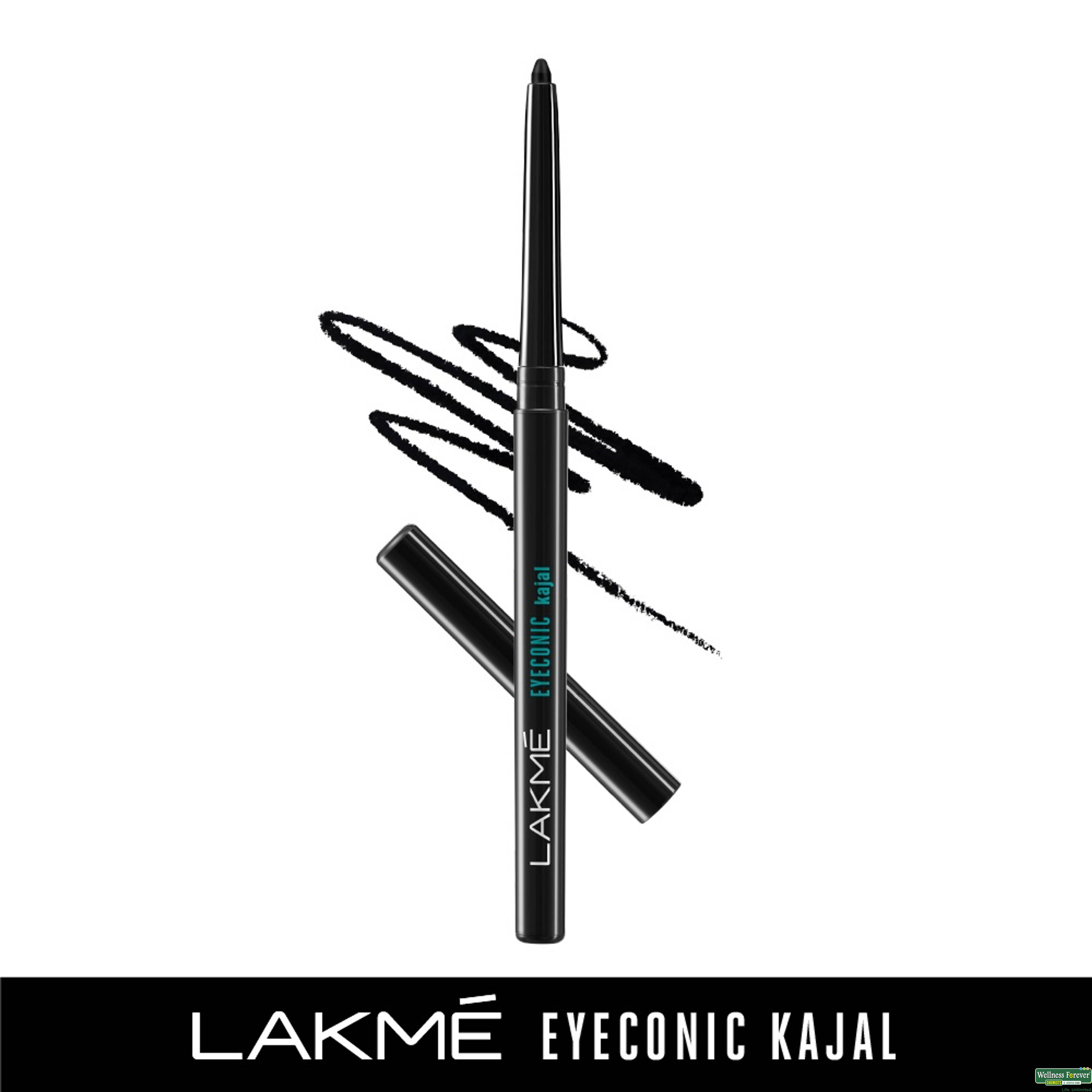 Lakme Eyeconic Kajal, Black, 0.35g-image