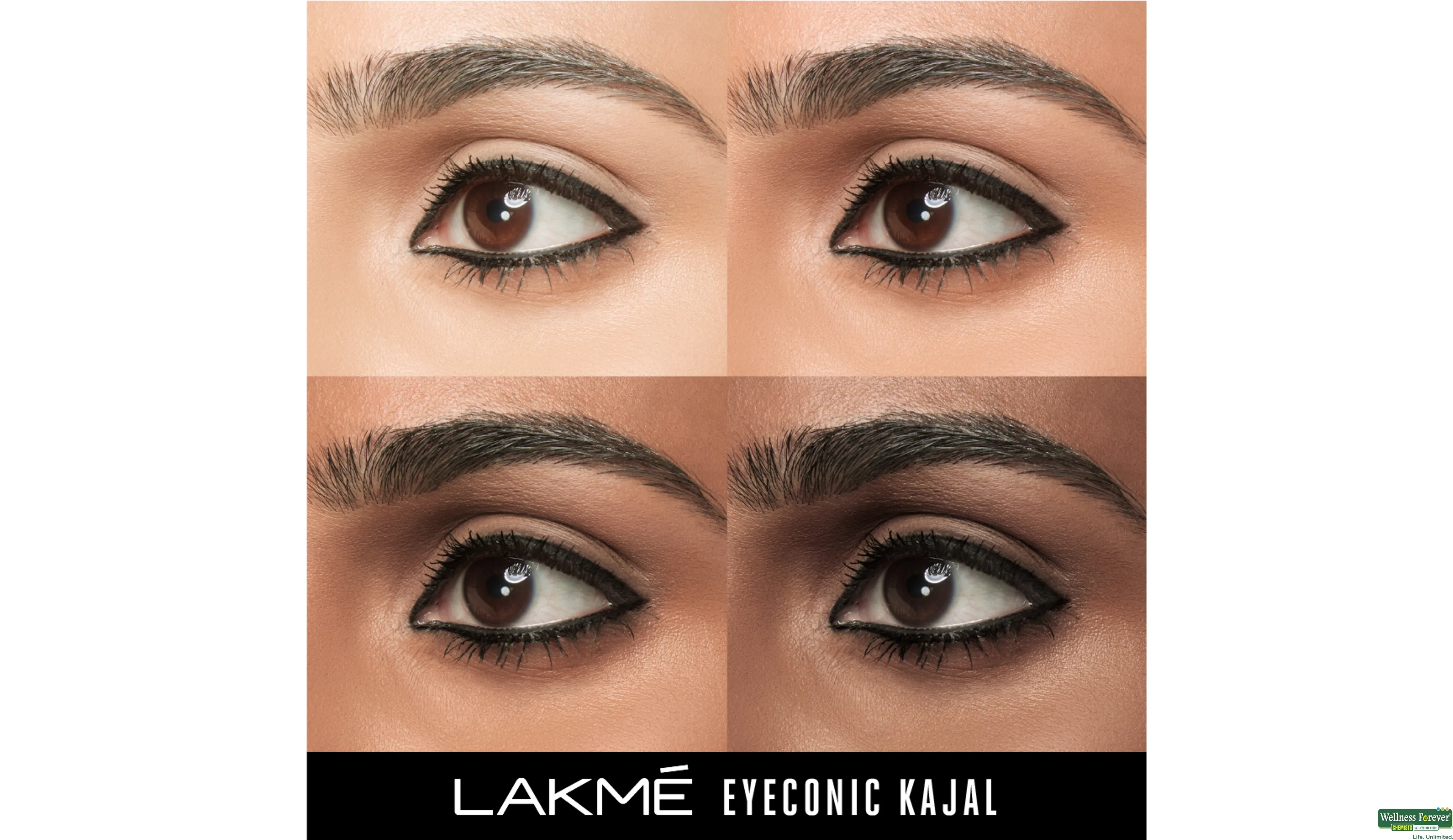 LAKME KAJAL EYECONIC BLACK 0.35GM- 6, 0.35GM, 