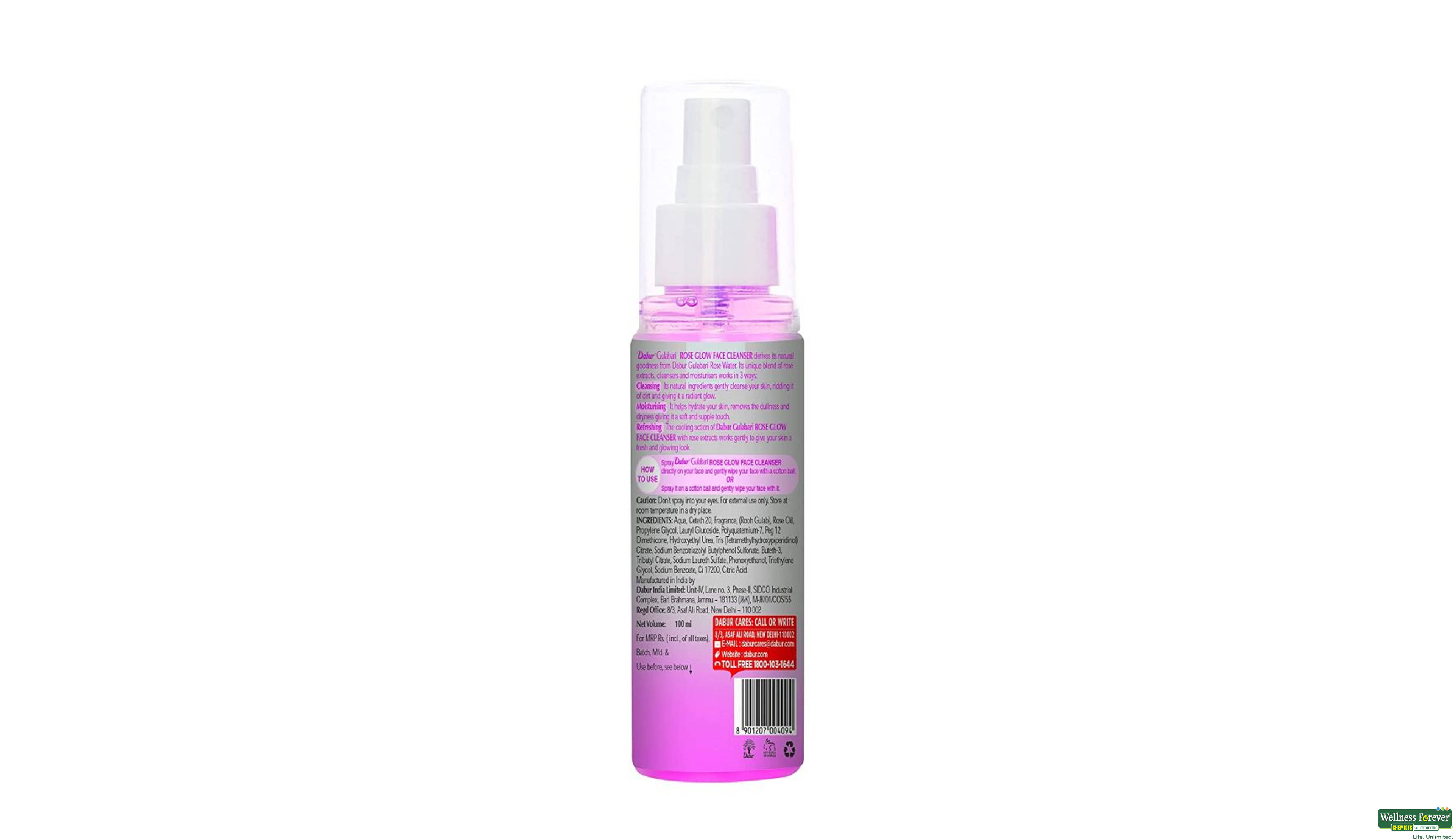 DABUR F/FRESHENER GULABARI SPRAY 100ML- 2, 100ML, 