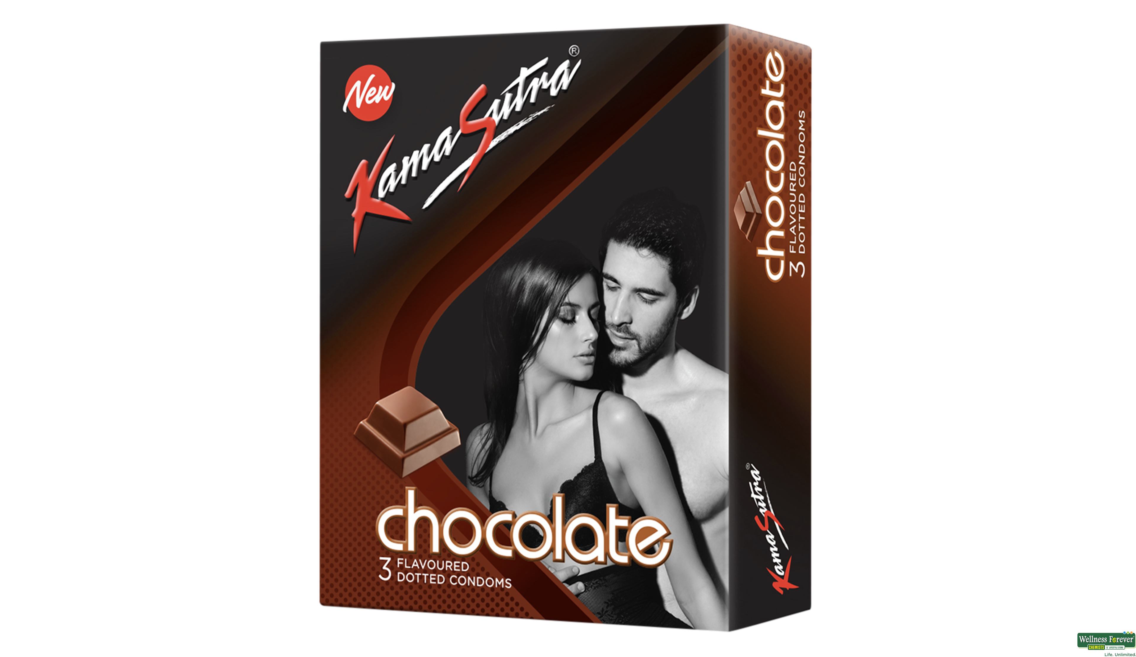 KS CONDOM EXCITE CHOC 3PC- 1, 3PC, 
