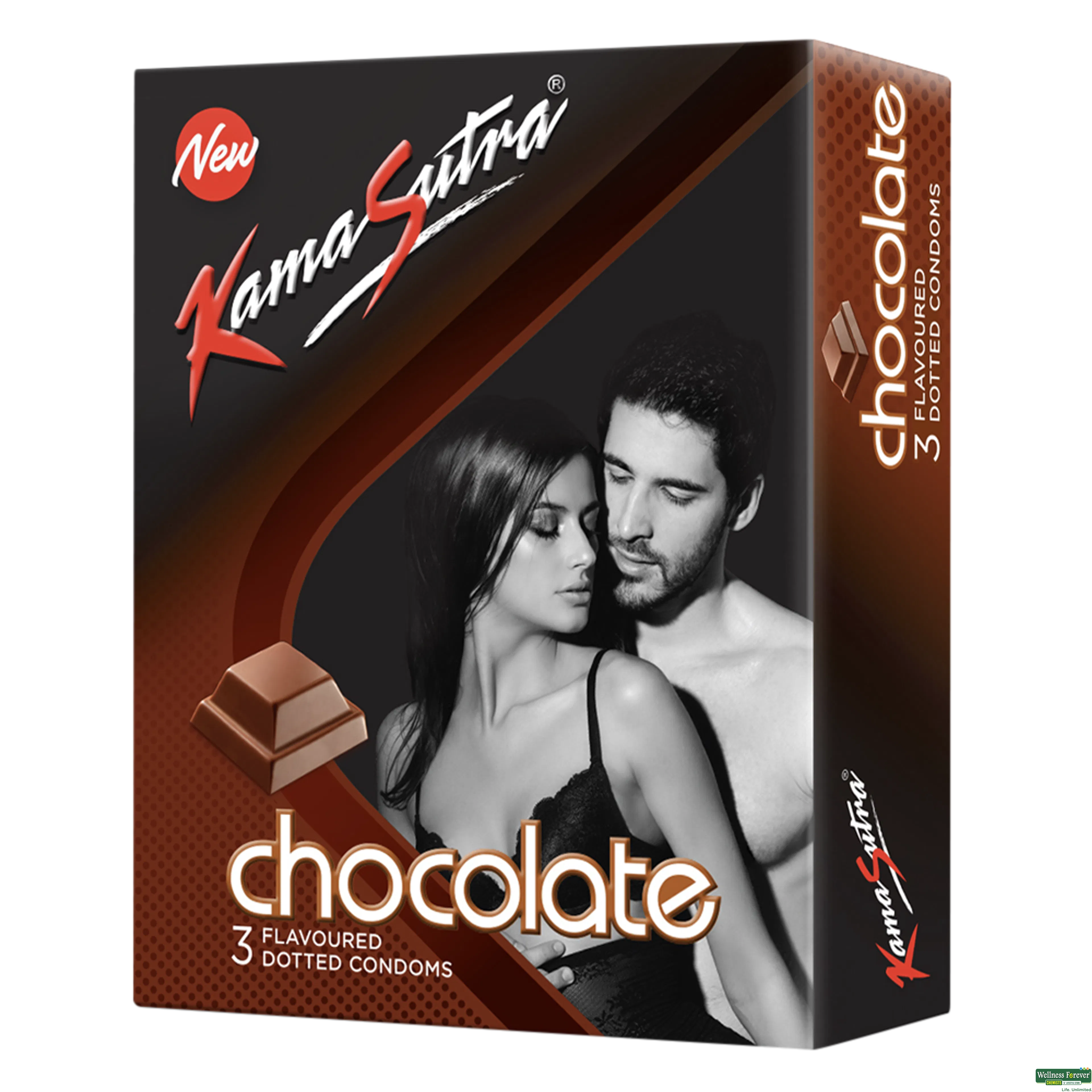 KS CONDOM EXCITE CHOC 3PC-image