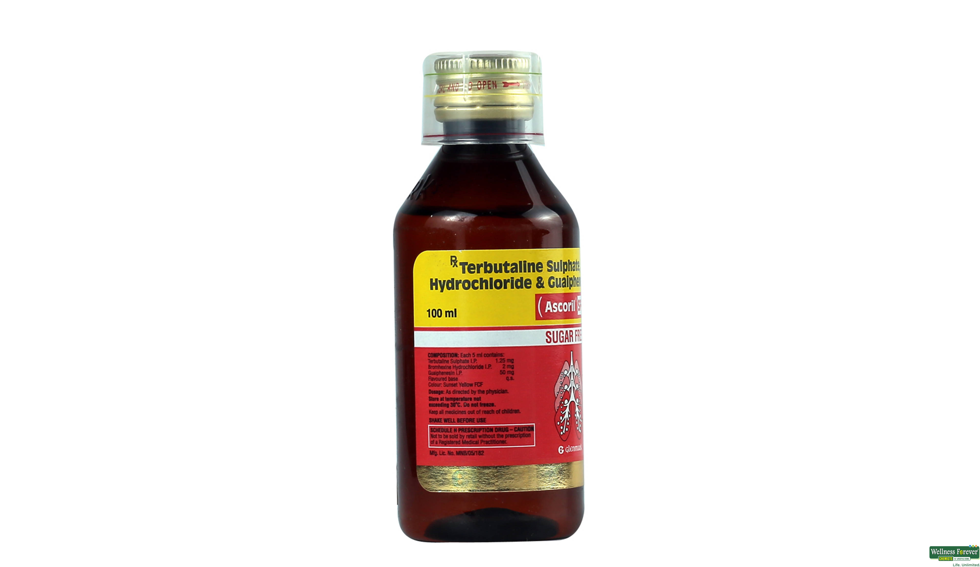 ASCORIL-SF SYP 100ML- 2, 100ML, 