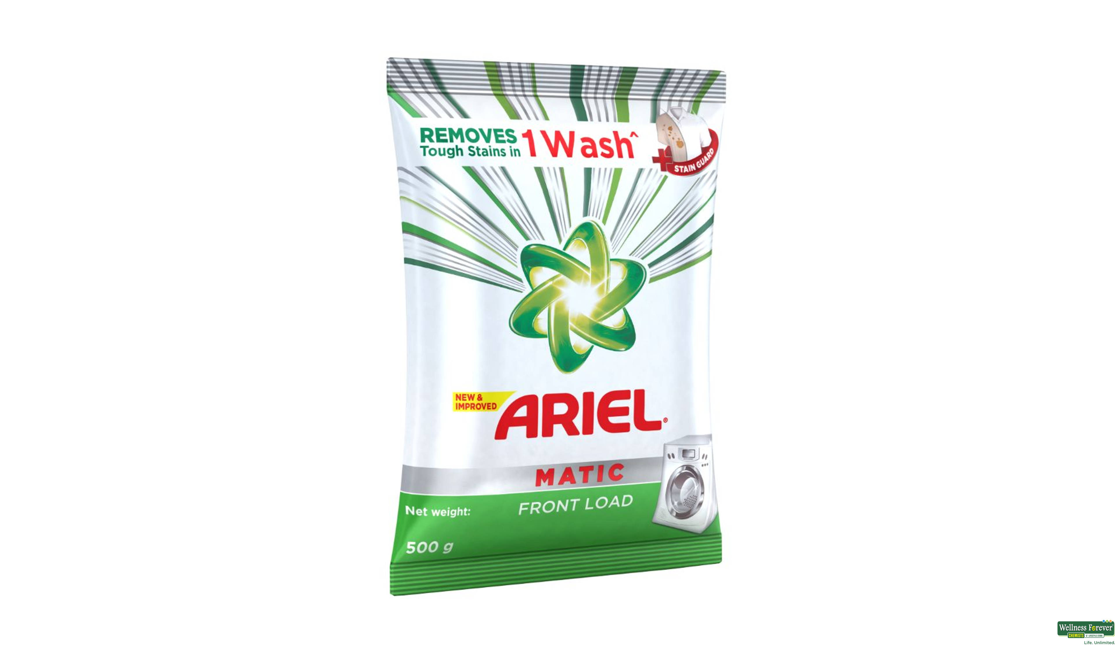 ARIEL PWDR MATIC FRONT LOAD 500GM- 3, 500GM, 