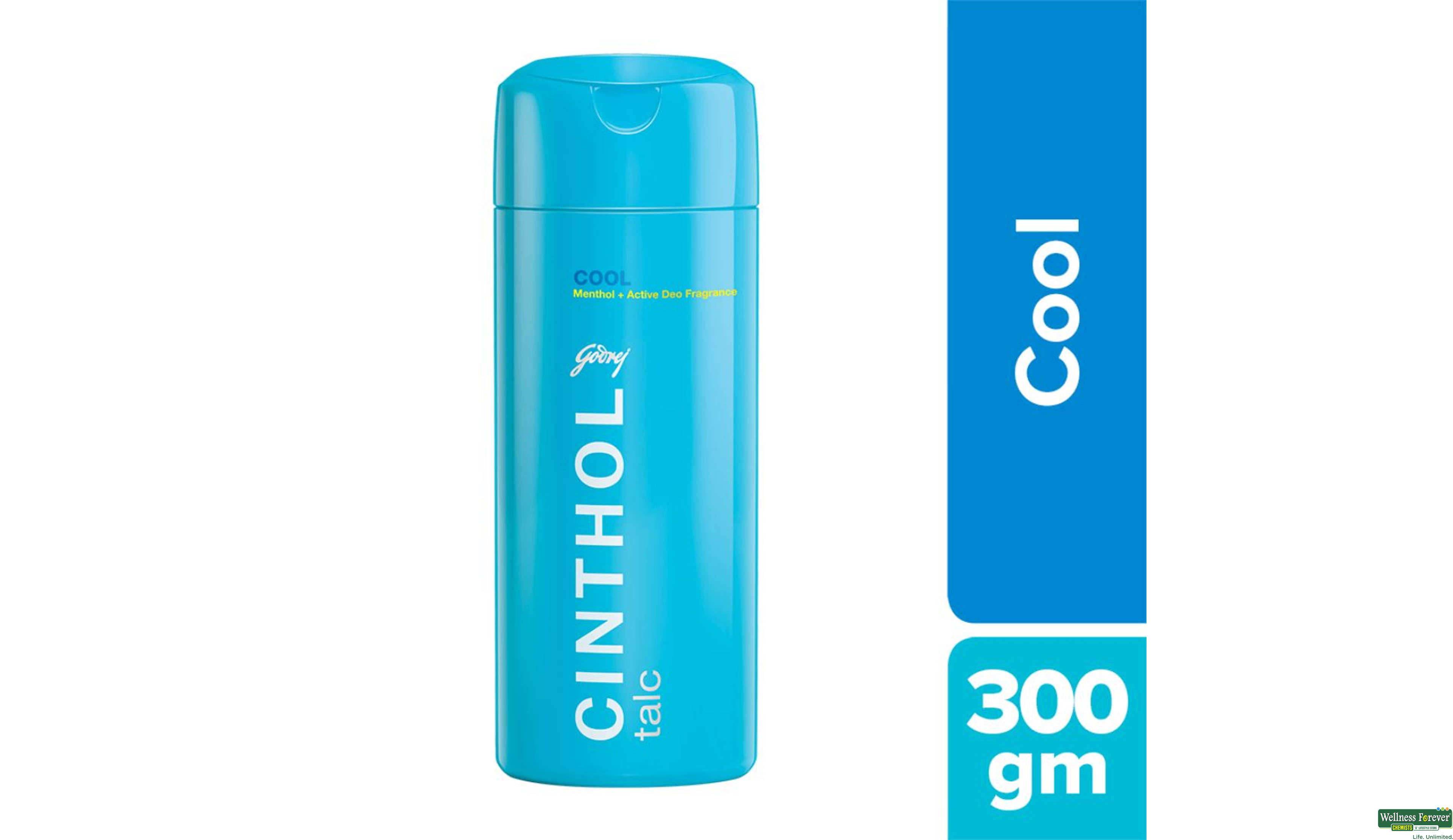 CINTHOL TALC COOL 300GM- 1, 300GM, 