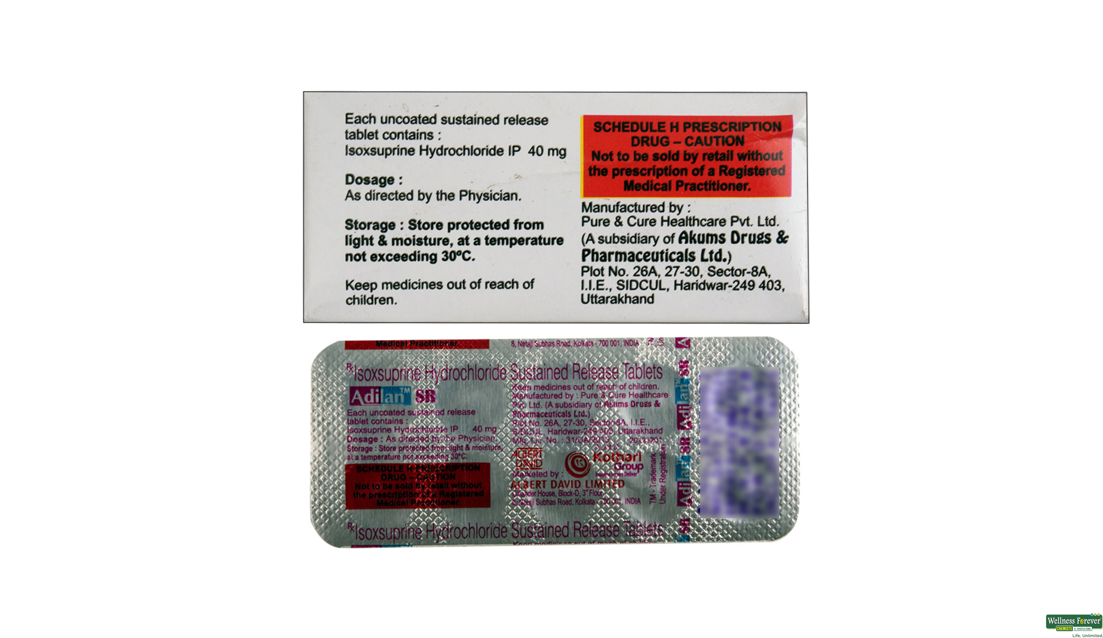ADILAN-SR 40MG 10TAB- 2, 10TAB, 