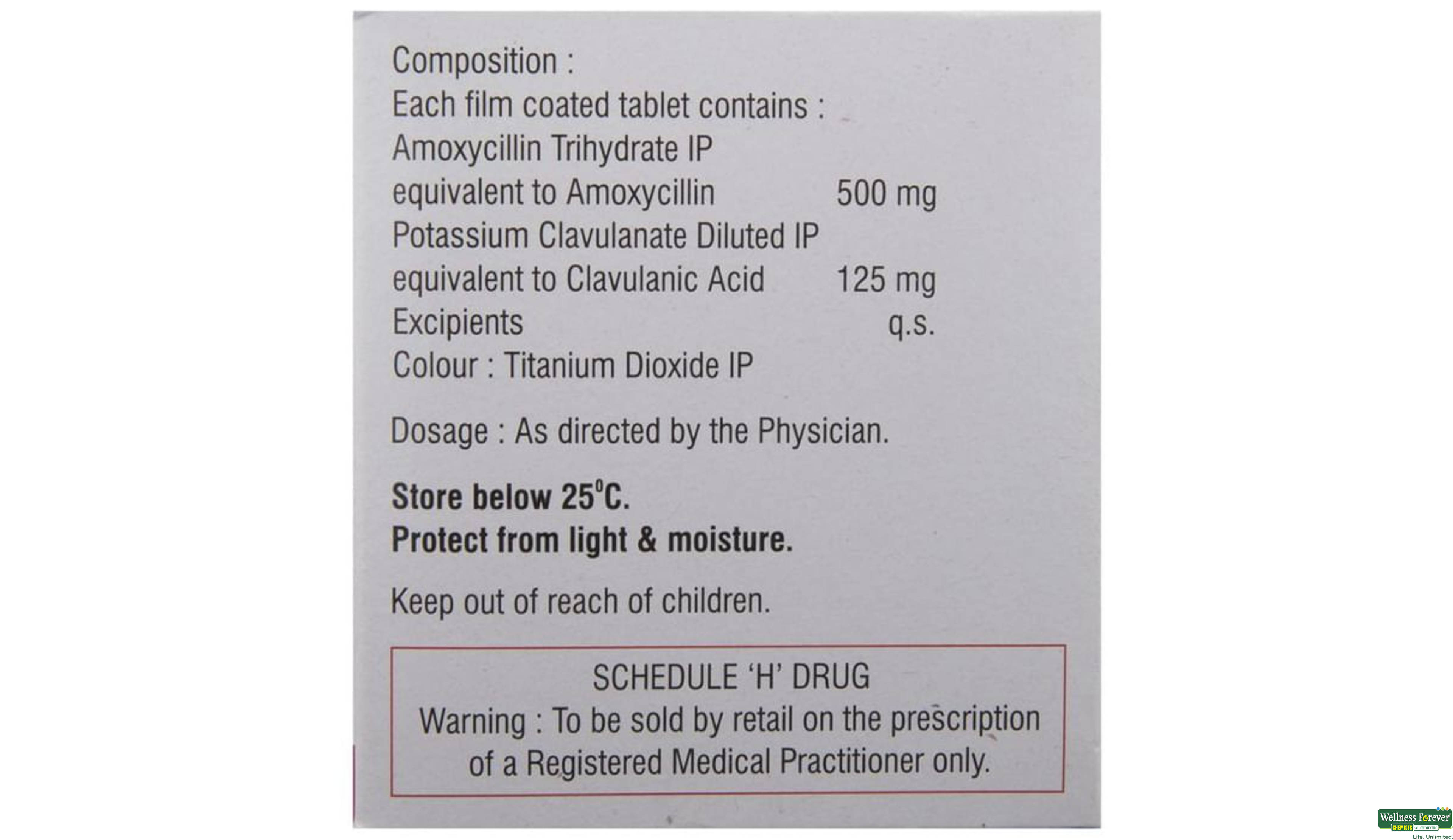 AUGPEN-BID 625MG 10TAB- 3, 10TAB, 