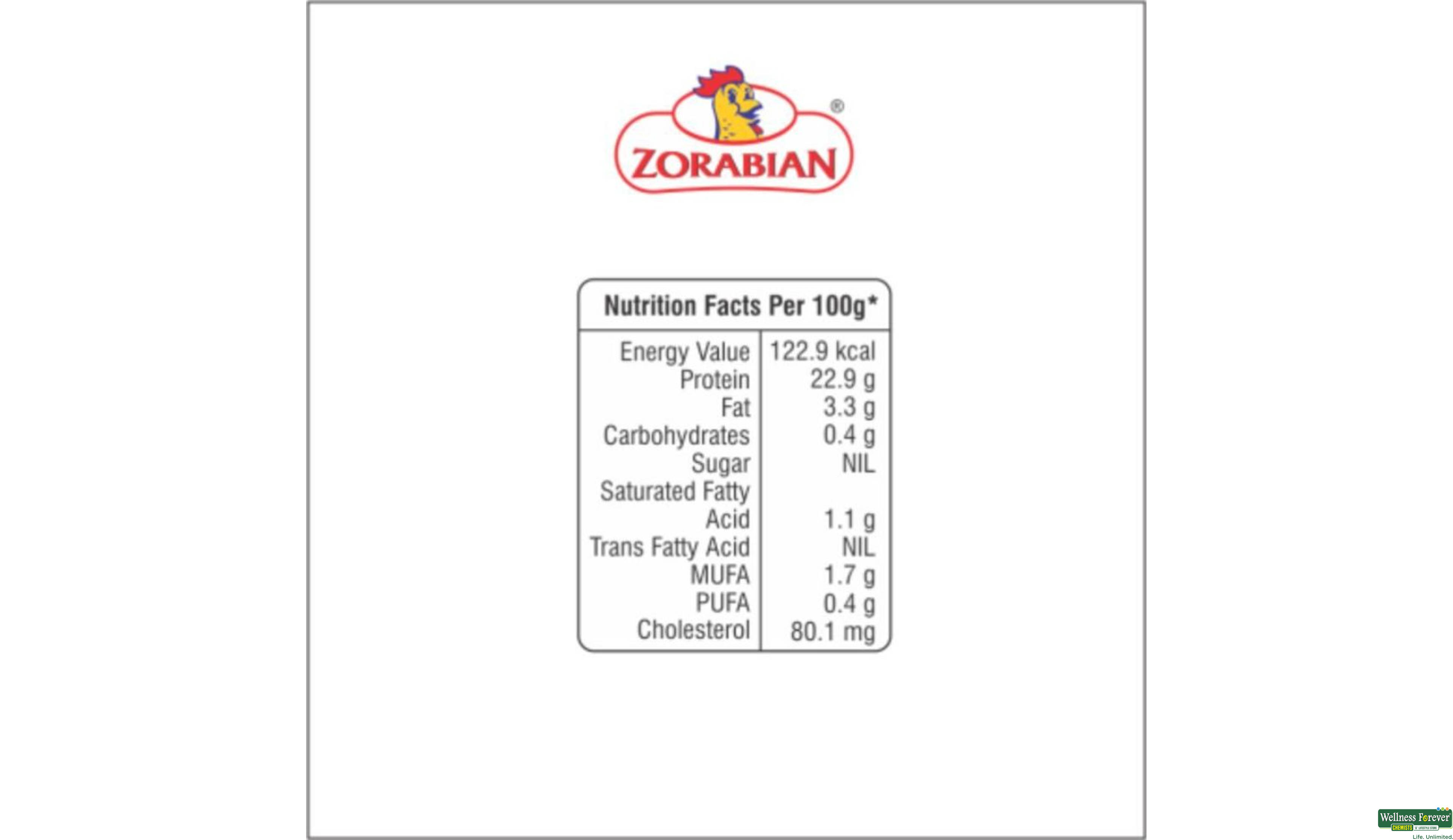 ZORABIAN CHI DRUMSTICK 500GM- 2, 500GM, 