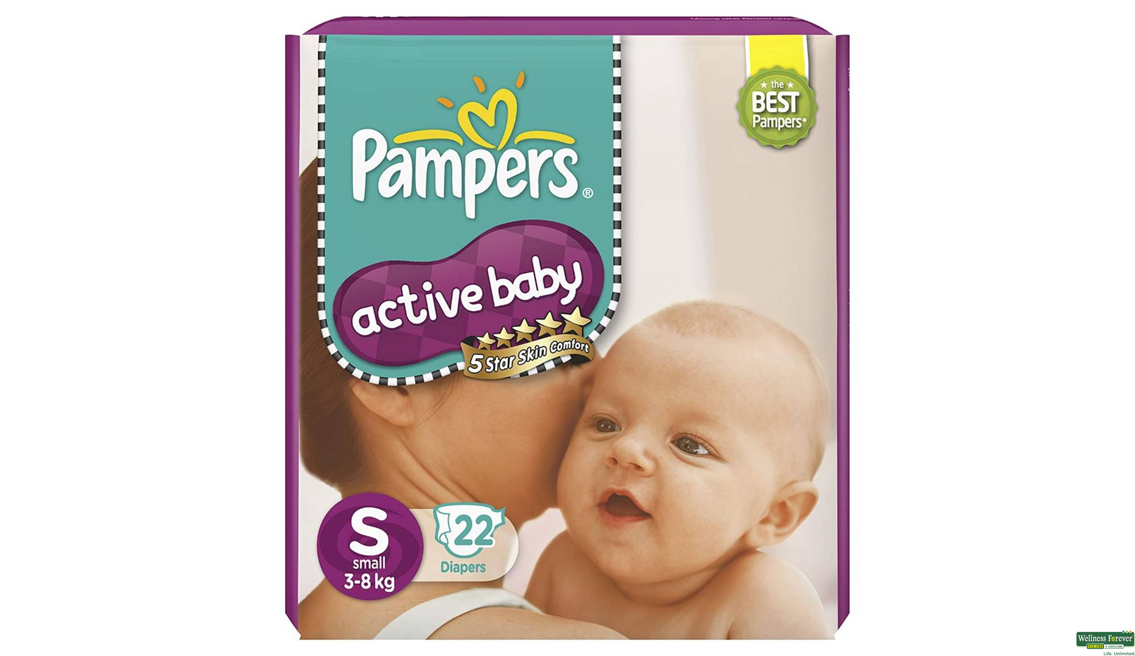 PAMP DIAP ACTIVE BABY S 22PC- 1, 22PC, 