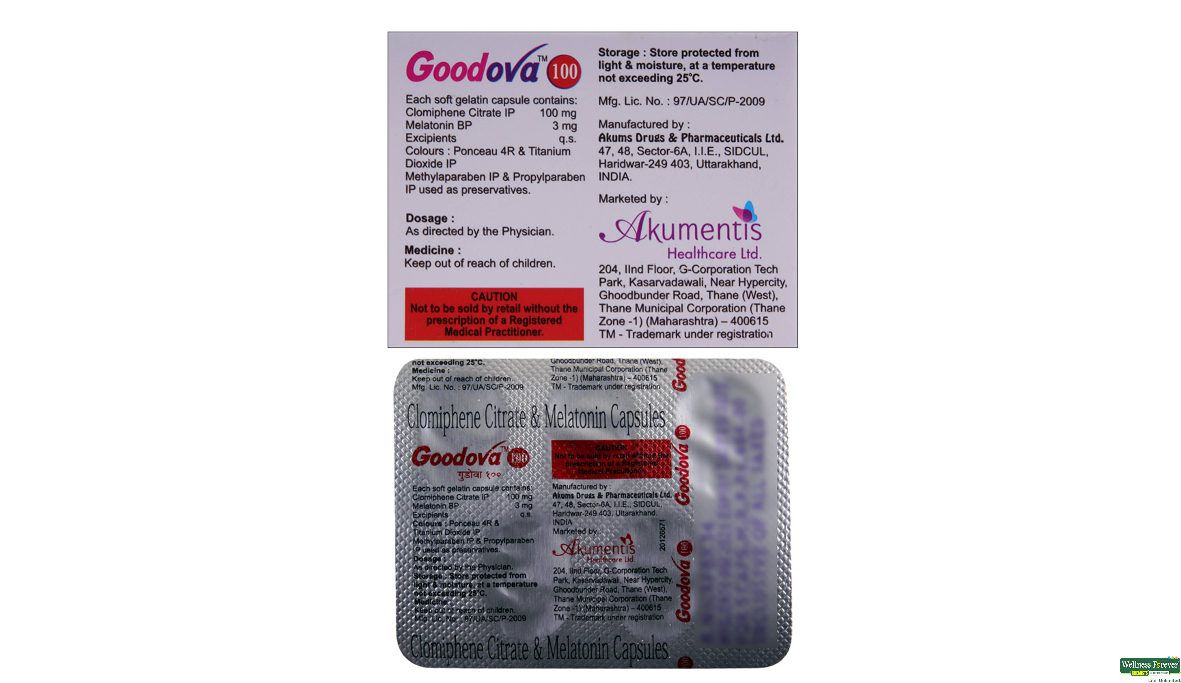 GOODOVA 100MG 5CAP- 2, 5CAP, 