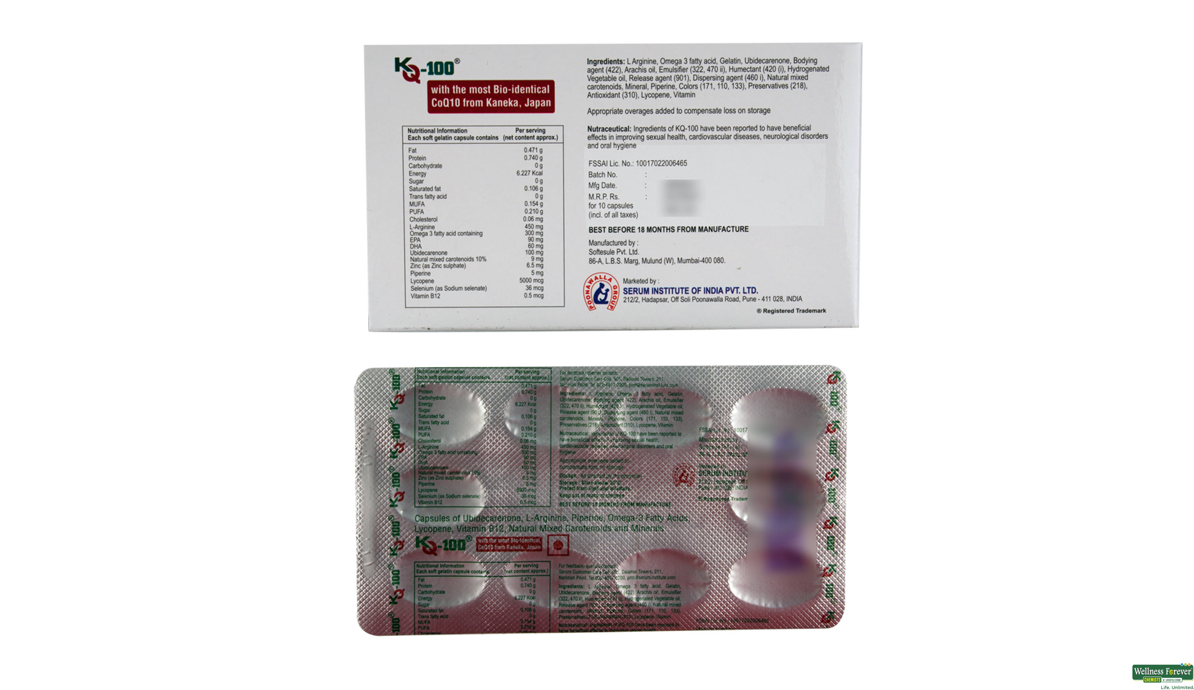 KQ 100MG 10CAP- 2, 10CAP, 