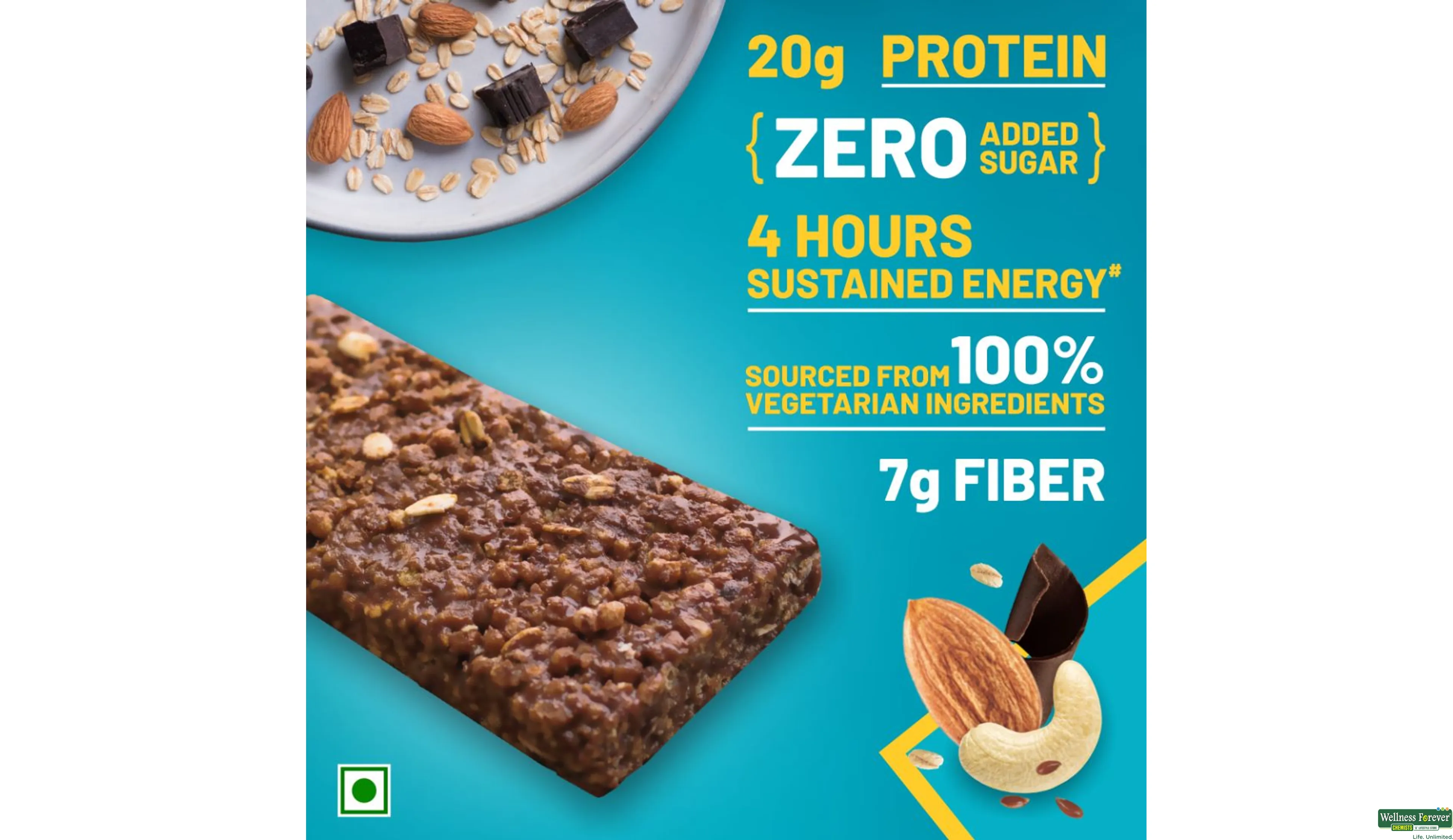 RITE B ENERGY BAR MAX PRO CHOC SLIM 67GM- 4, 67GM, 