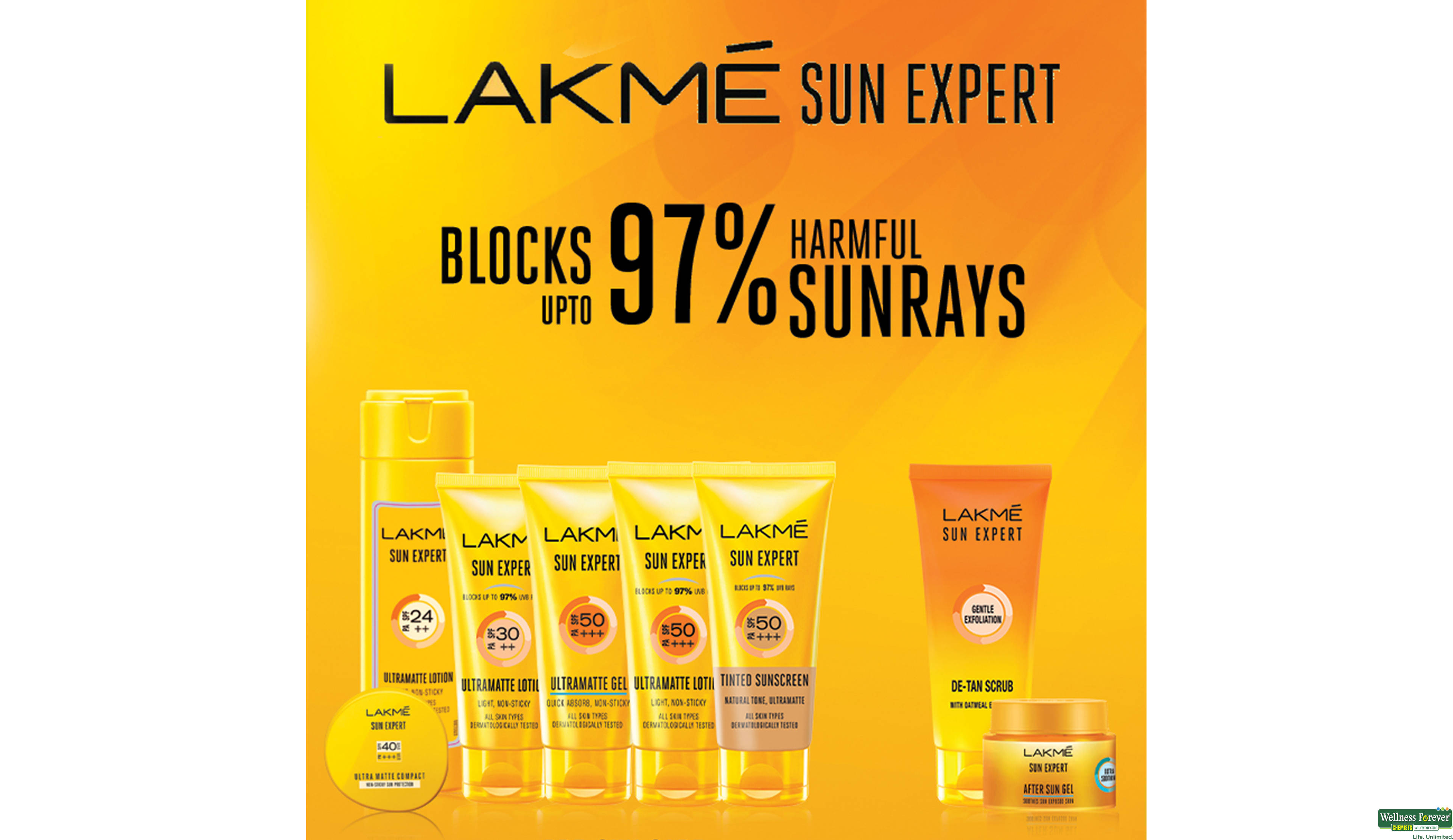 LAKME SUN EXPERT SPF24++ ULTRAMATTE LTN 50ML- 7, 50ML, 