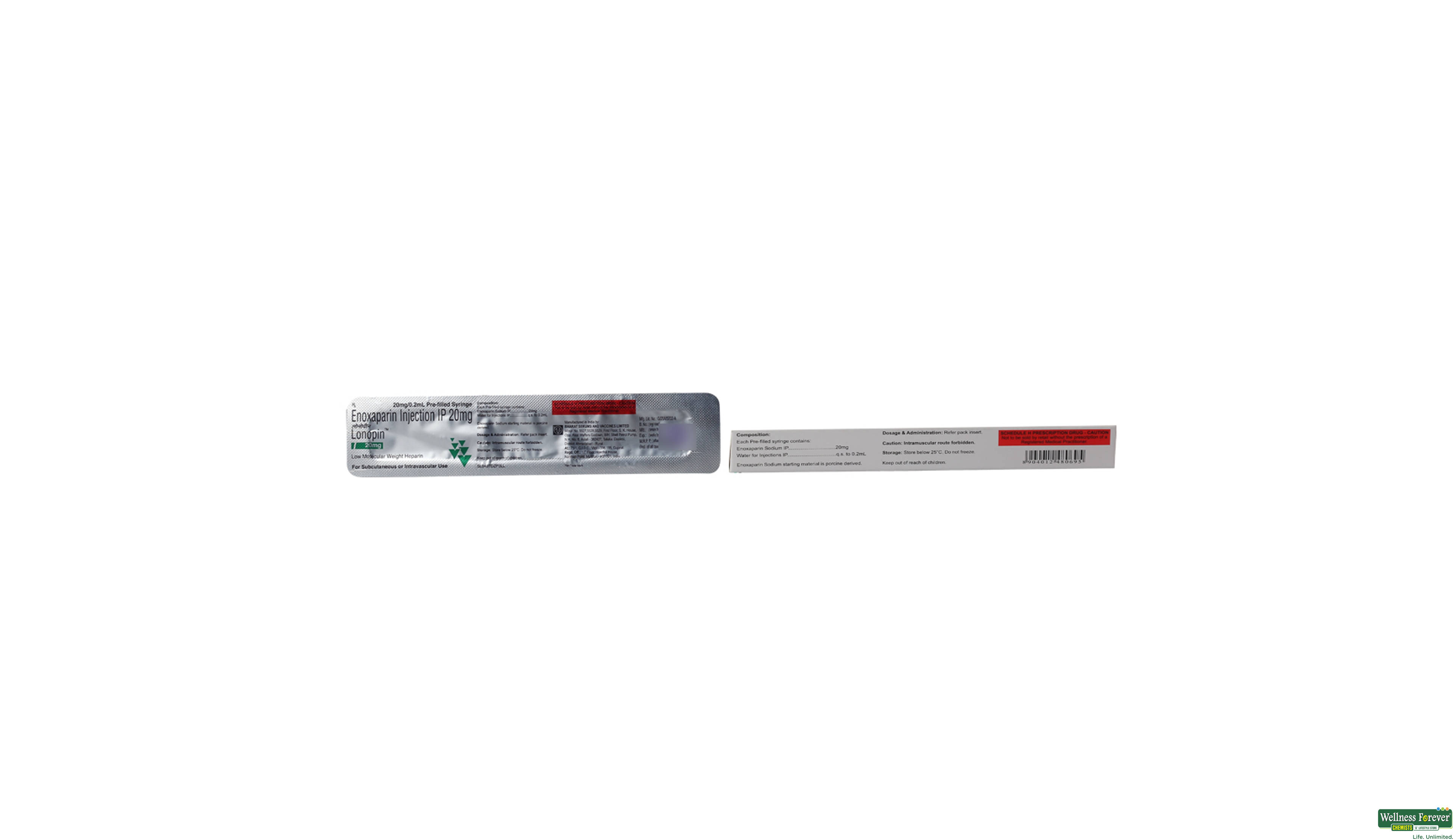 LONOPIN 20MG INJ 0.2ML- 2, 0.2ML, 