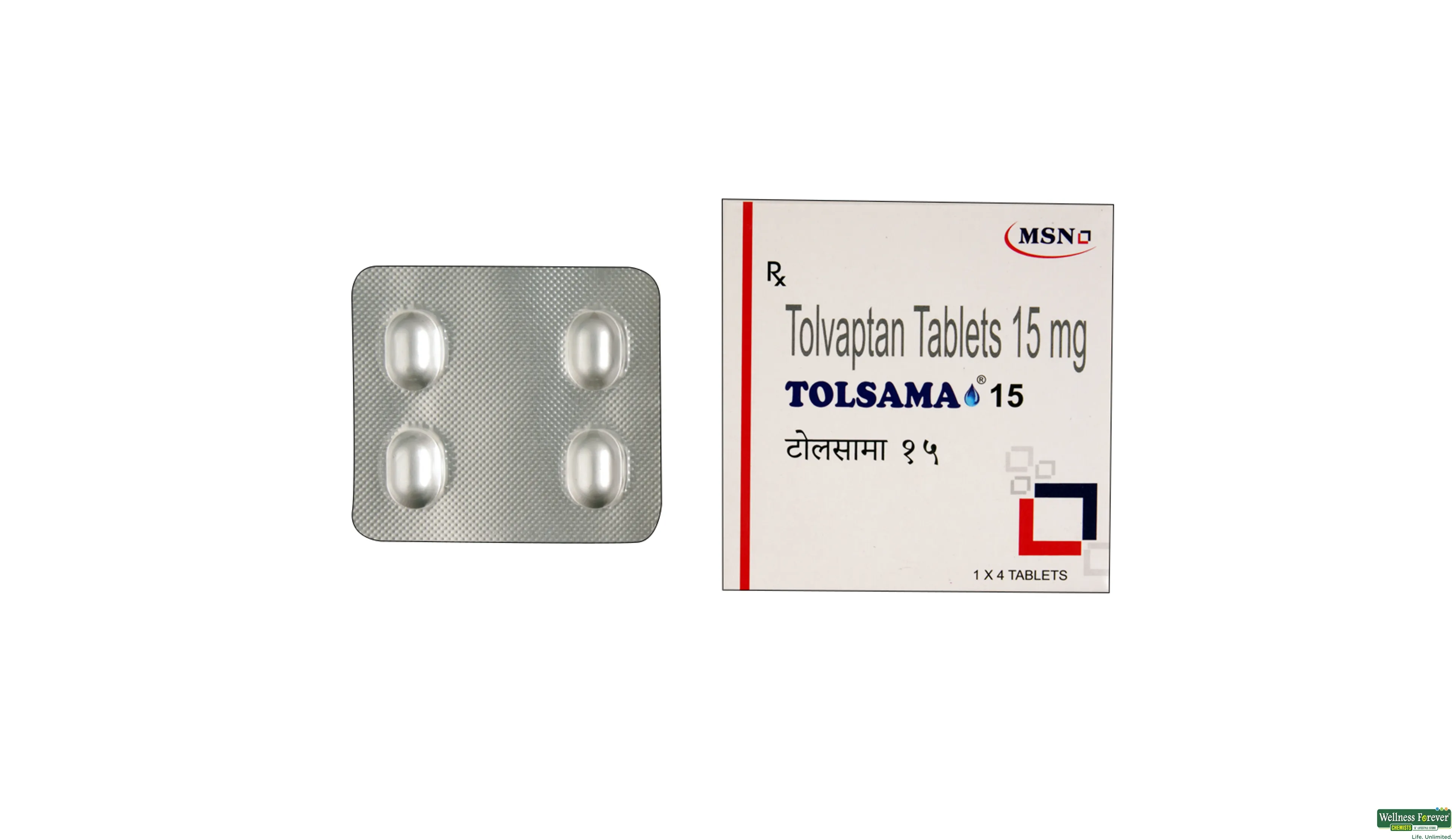 TOLSAMA 15MG 4TAB- 1, 4TAB, 