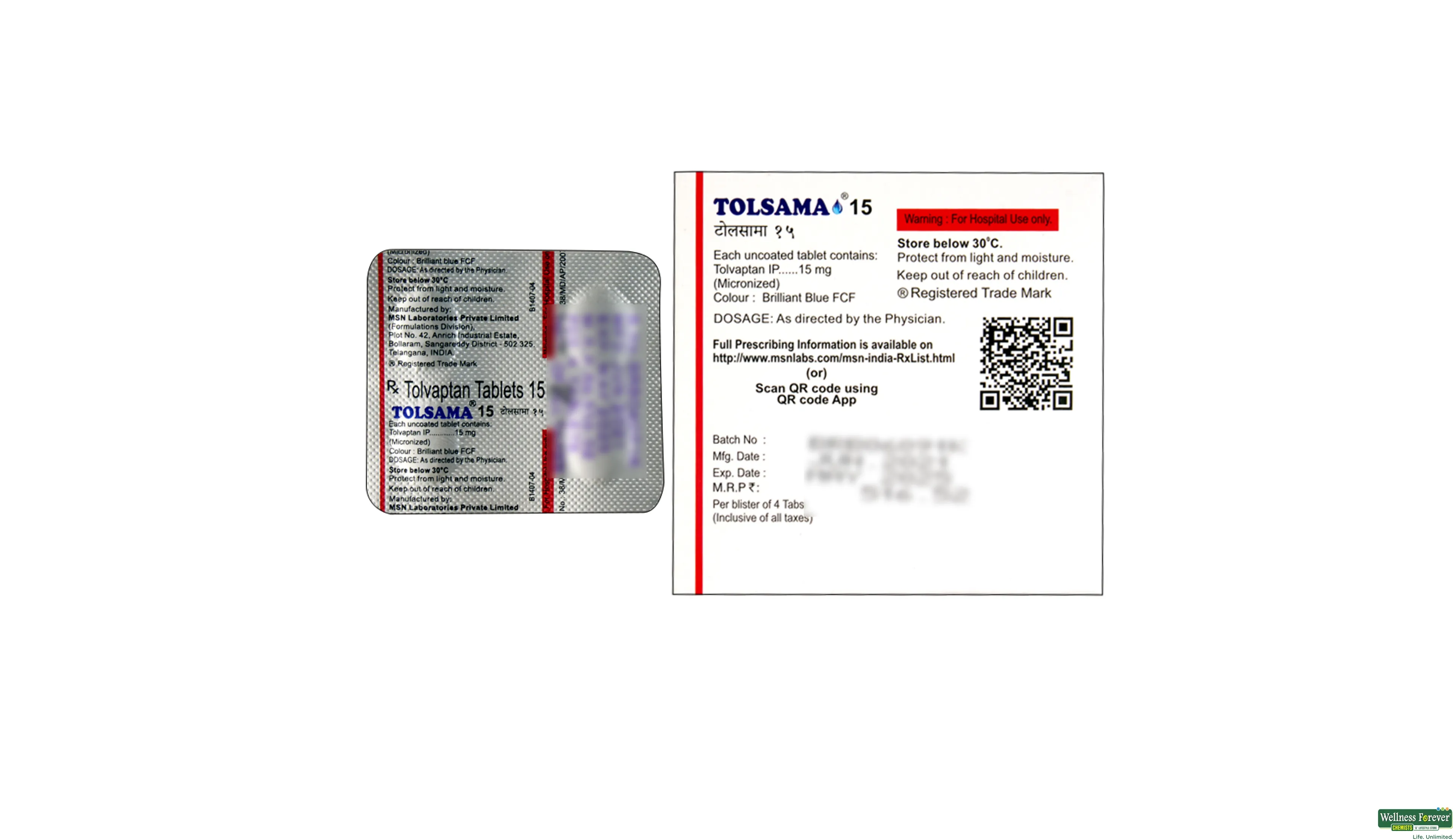 TOLSAMA 15MG 4TAB- 2, 4TAB, 