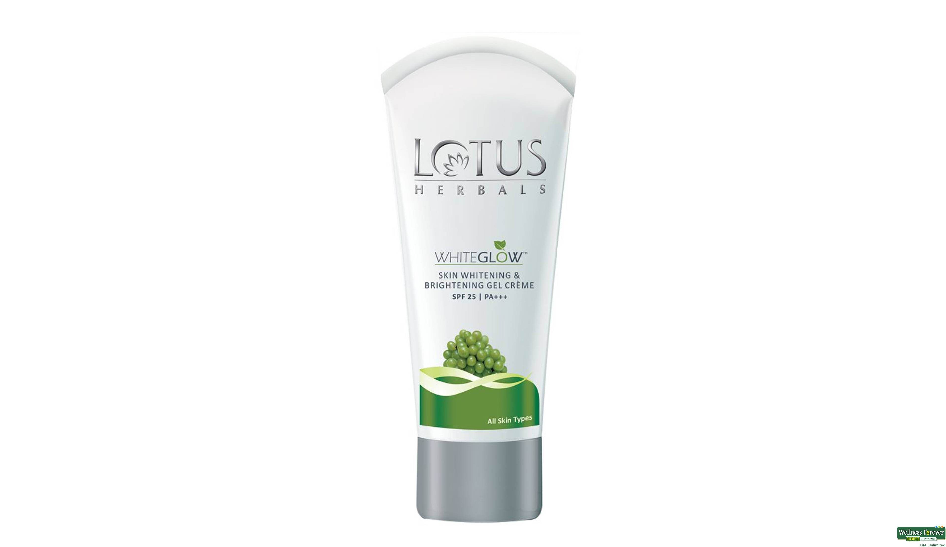 LOTUS F/GEL WHITEGLOW SPF25 15GM- 1, 15GM, 