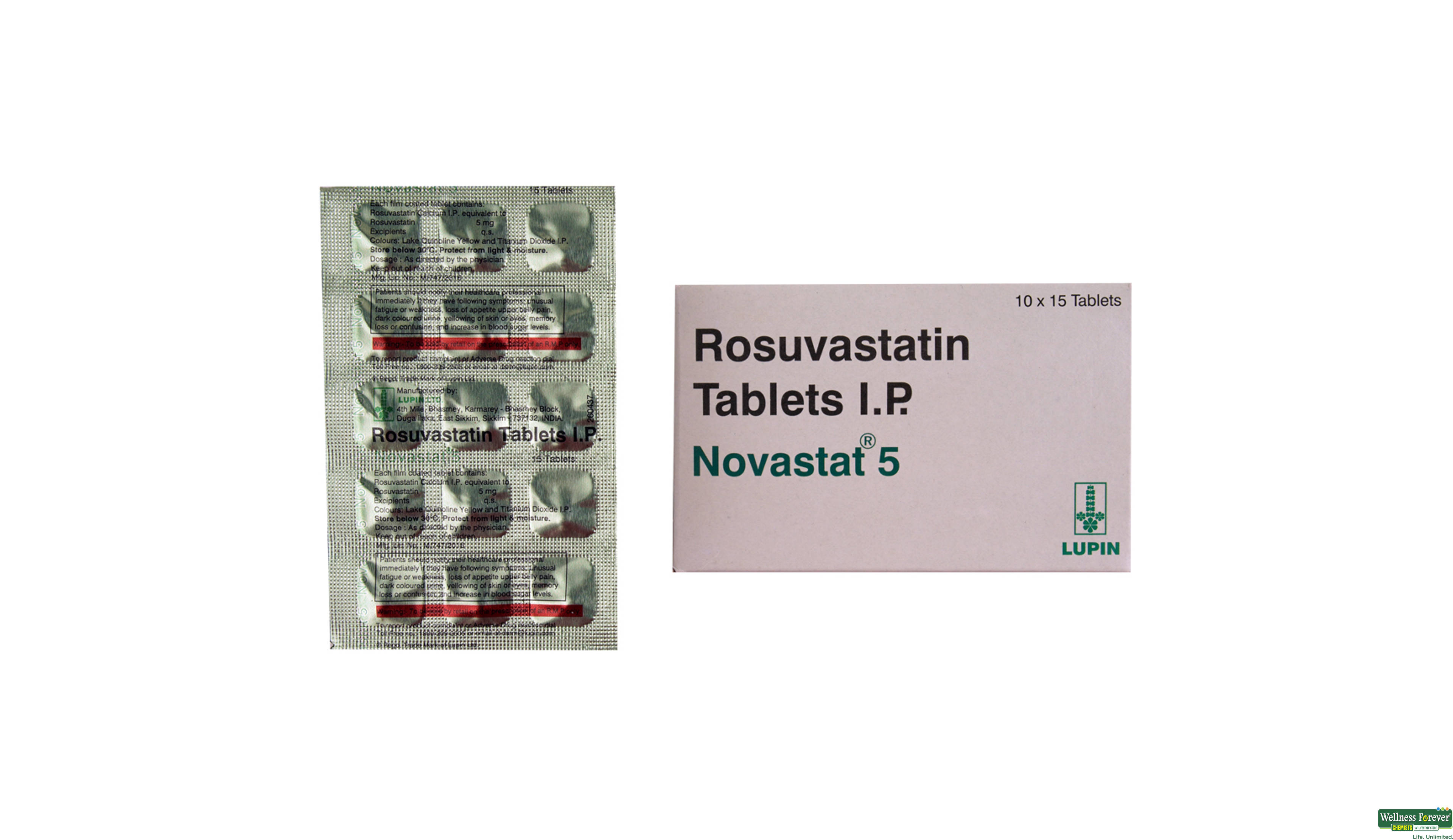 NOVASTAT 5MG 15TAB- 1, 15TAB, 