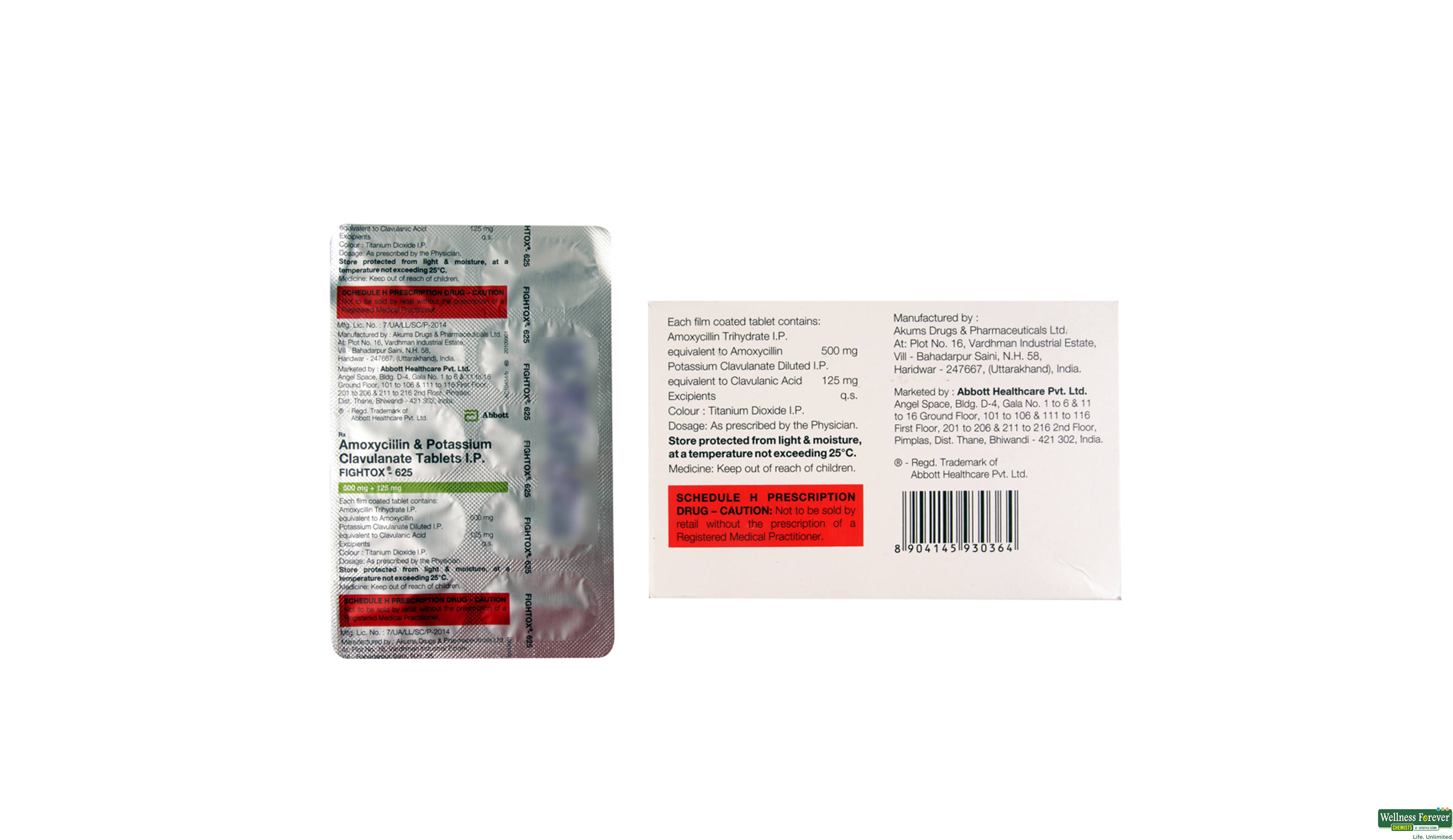 FIGHTOX 625MG 10TAB- 2, 10TAB, 