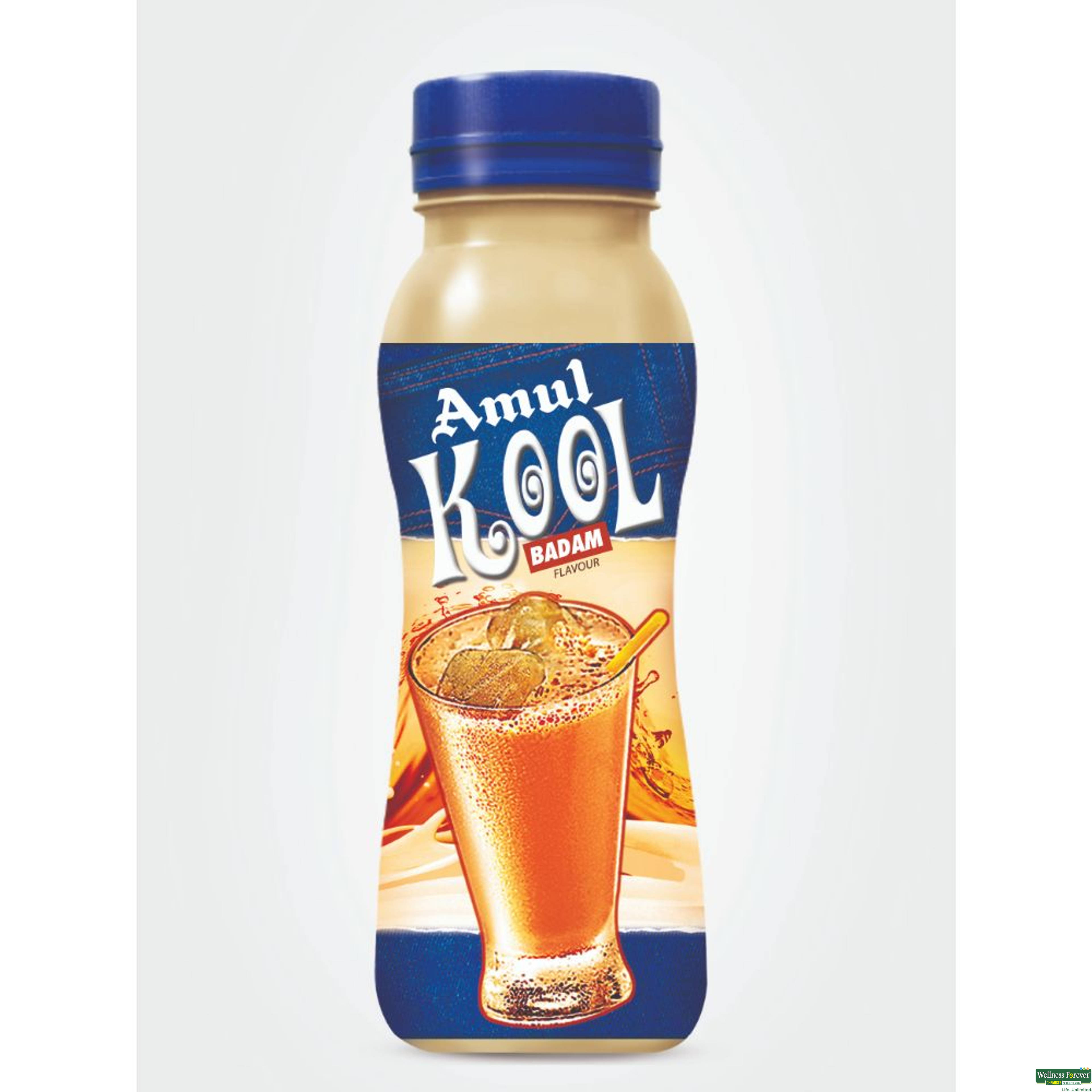 Amul Kool Flavoured Milk, Badam, 200 ml-image