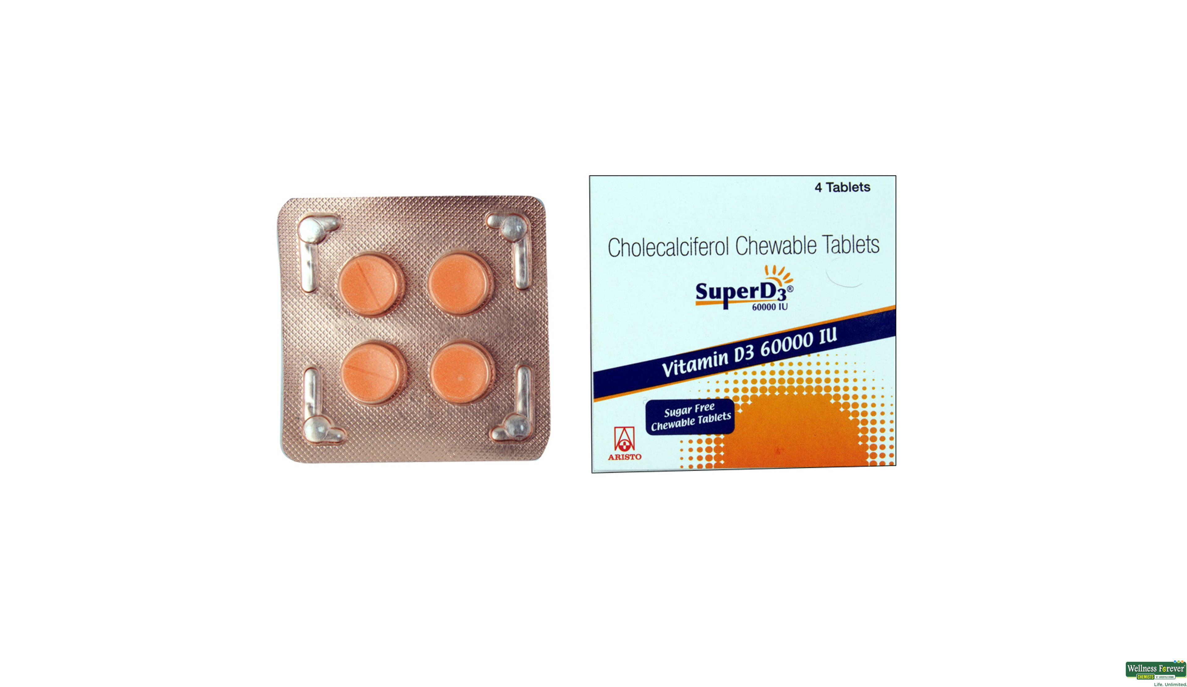 SUPER-D3 60000IU 4CAP- 1, 4CAP, 
