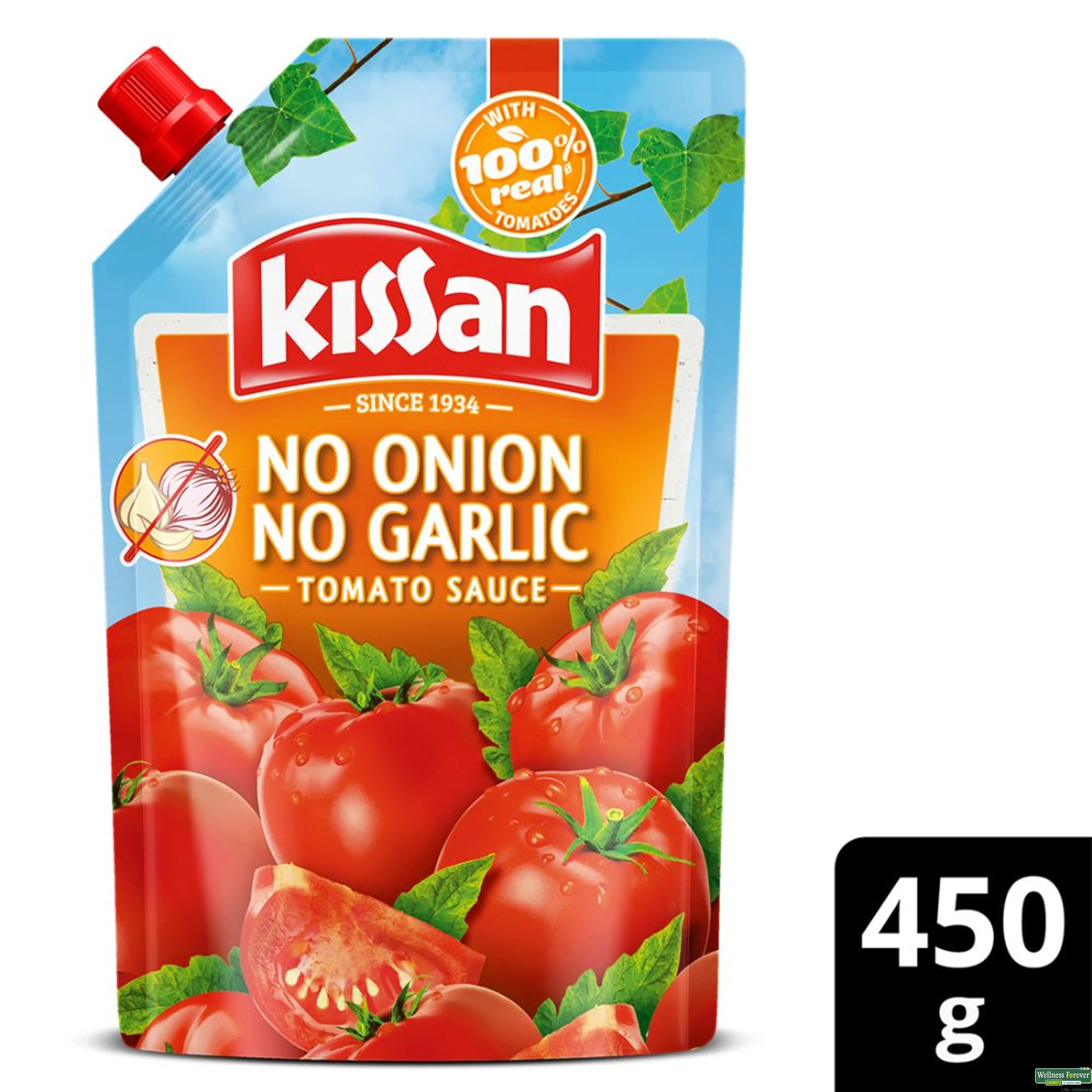 KISS SAUCE TOMATO NO ONION/GARLIC 500GM-image