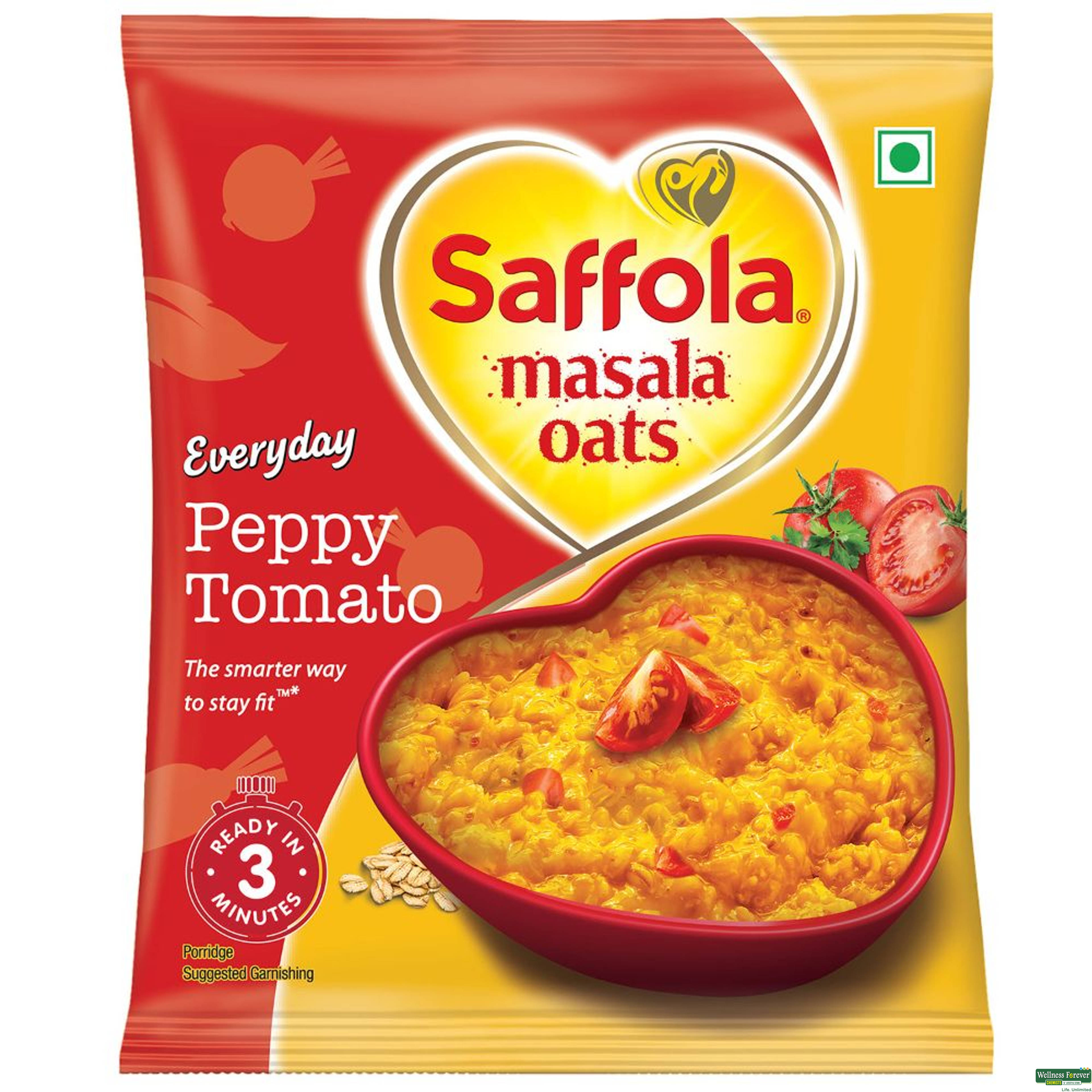 SAFFOLA OATS MASALA PEPPY/TOMATO 38GM-image