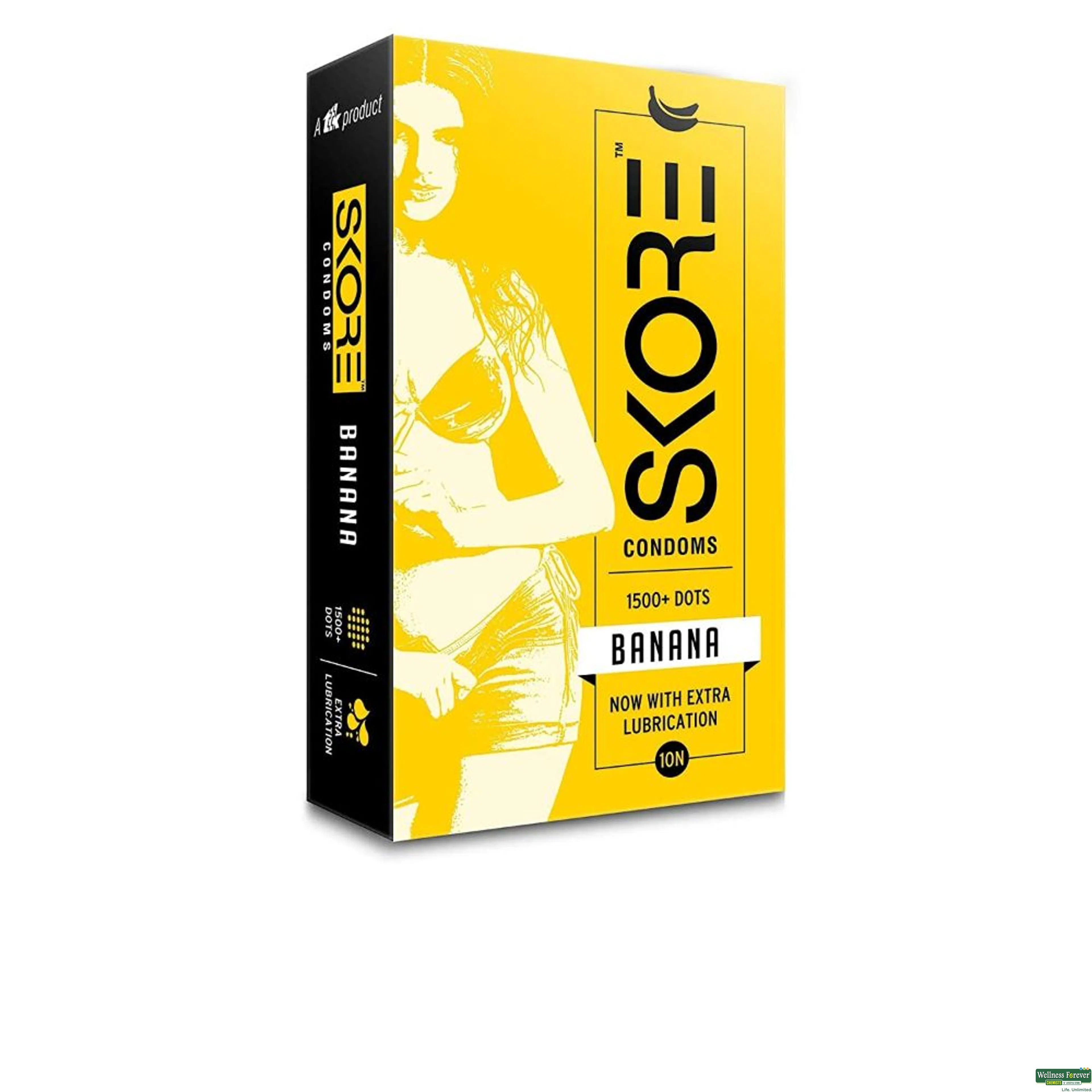 SKORE CONDOM BANANA 10PC-image