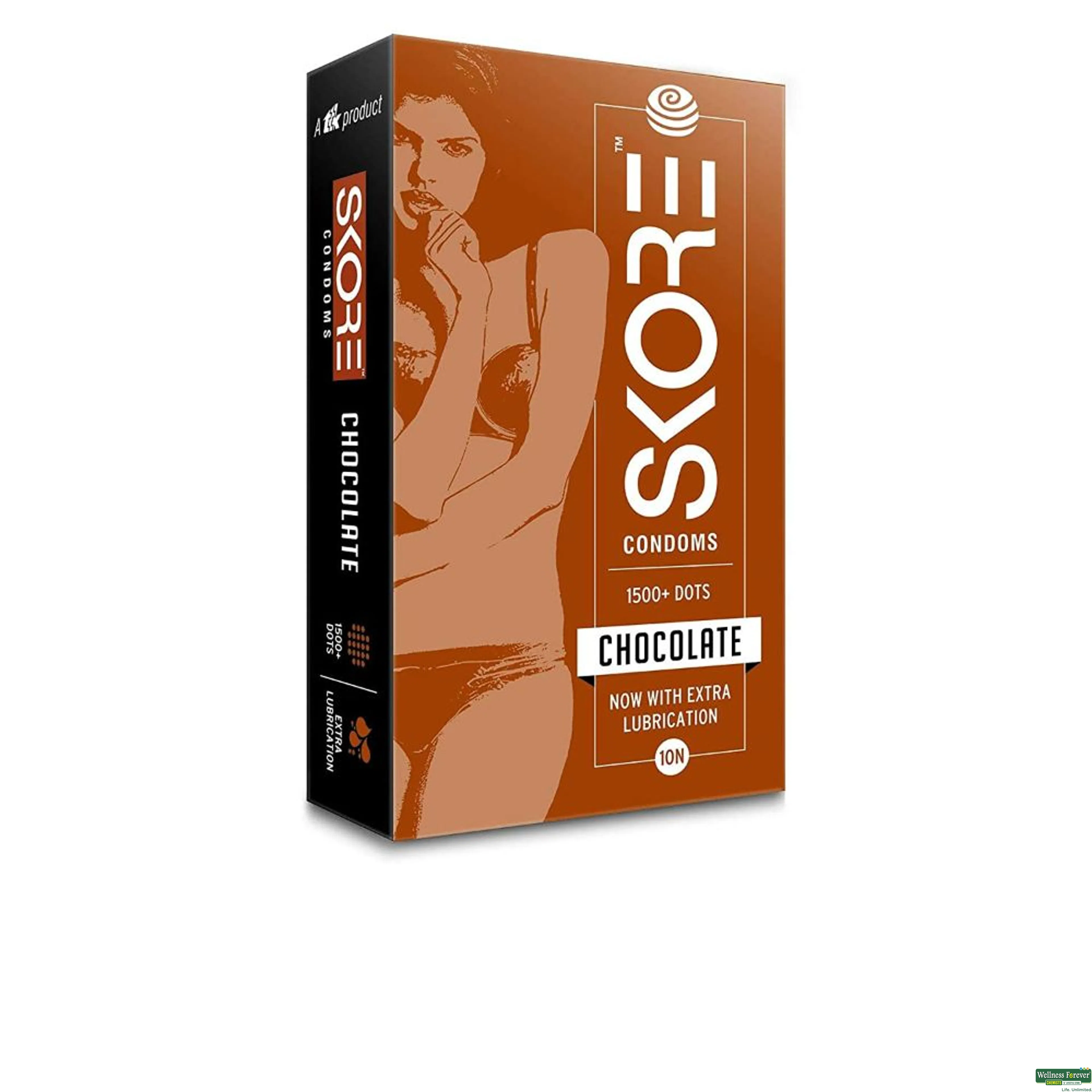 SKORE CONDOM CHOC 10PC-image