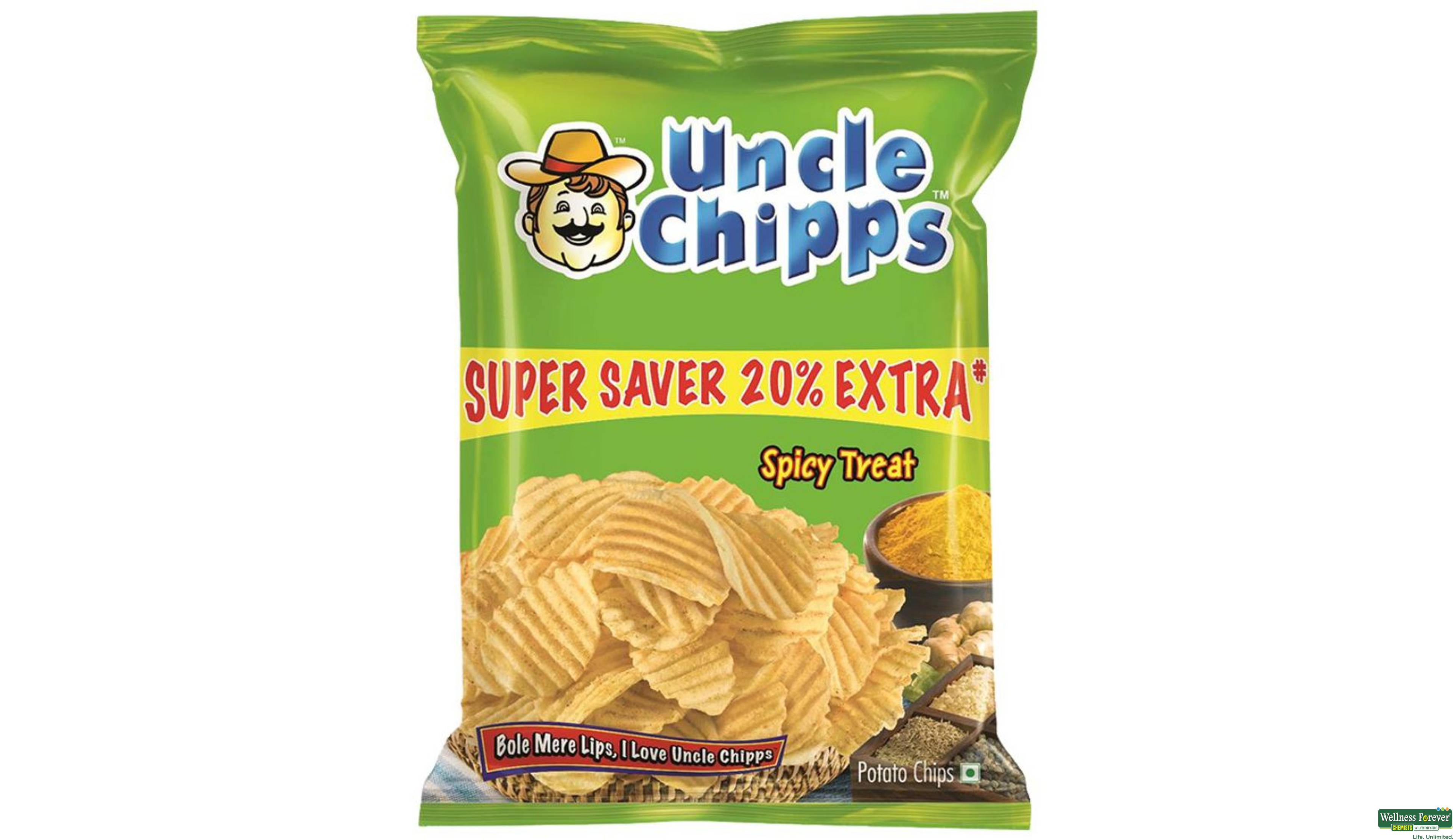 UNCLE CHIPS SPICY TREAT 50GM- 1, 50GM, 