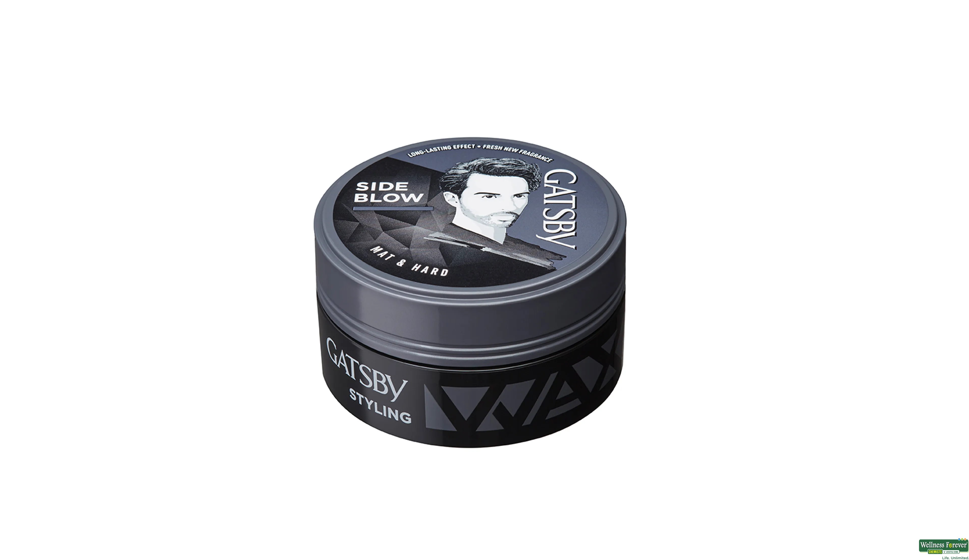 GATSBY HR/CRM STYL WAX MAT/HARD 75GM- 2, 75GM, 