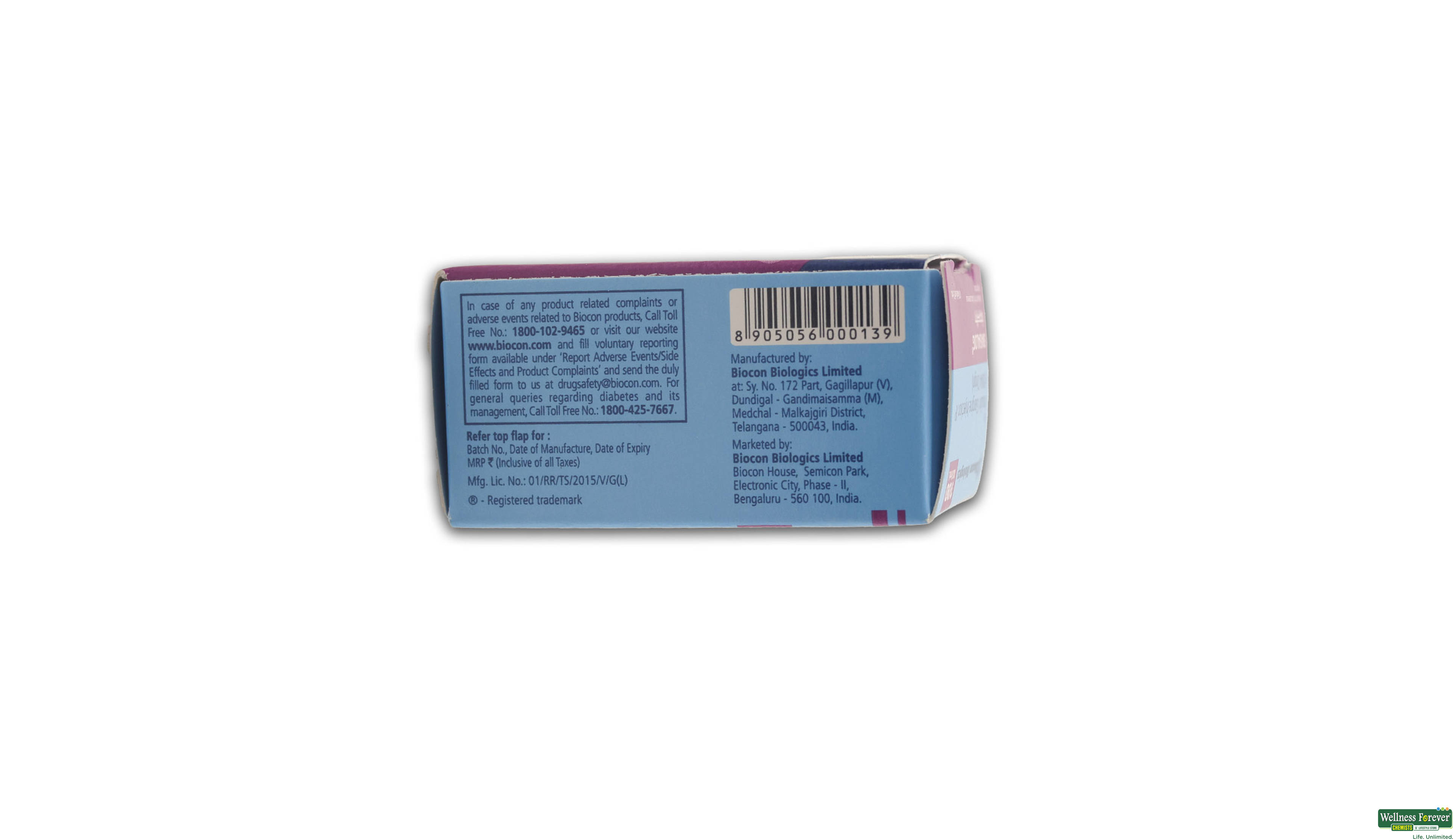 BASALOG 100IU INJ 3ML VIAL- 3, 1PC, 