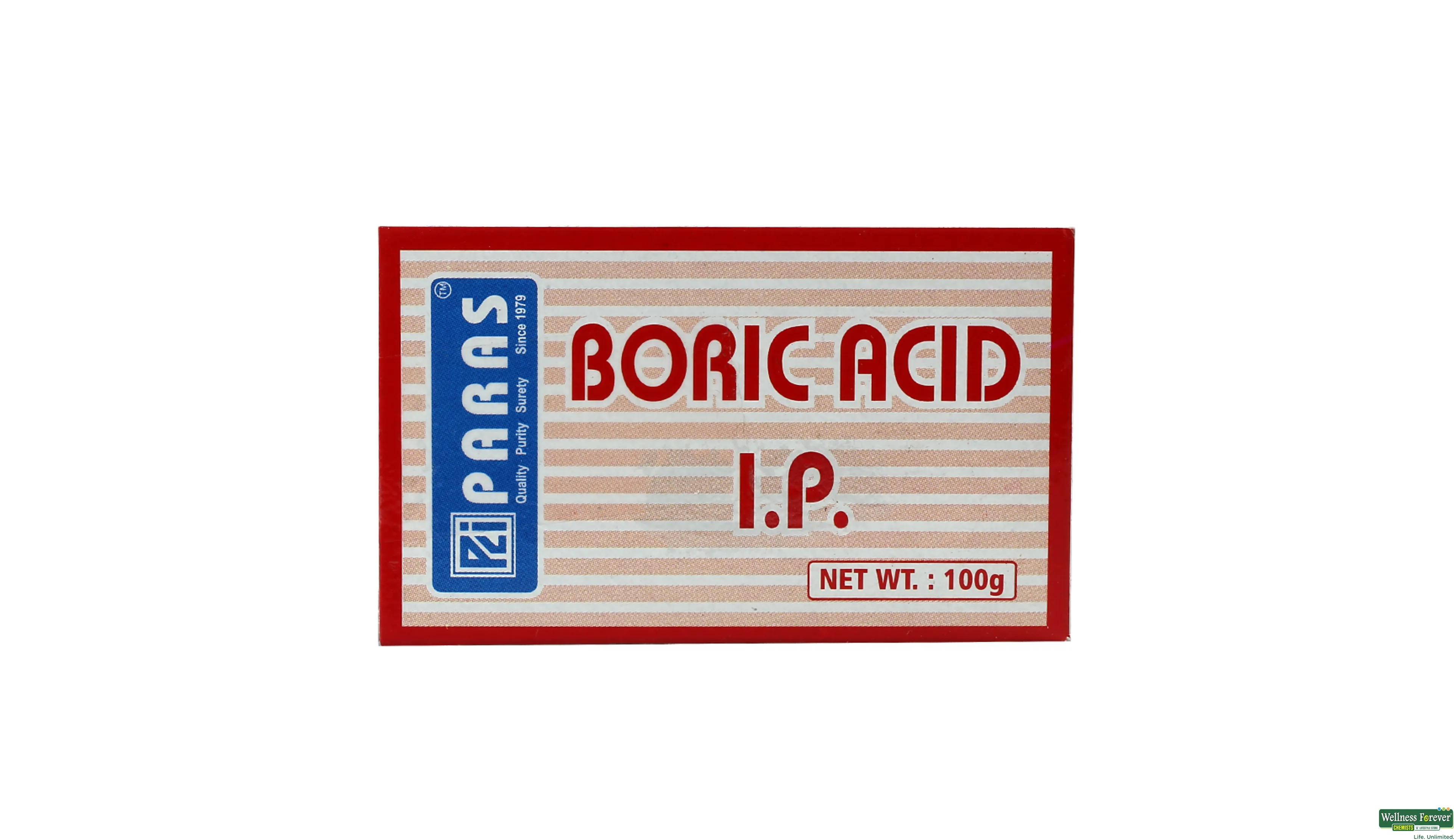 BORIC ACID PARAS 100GM- 1, 100GM, null