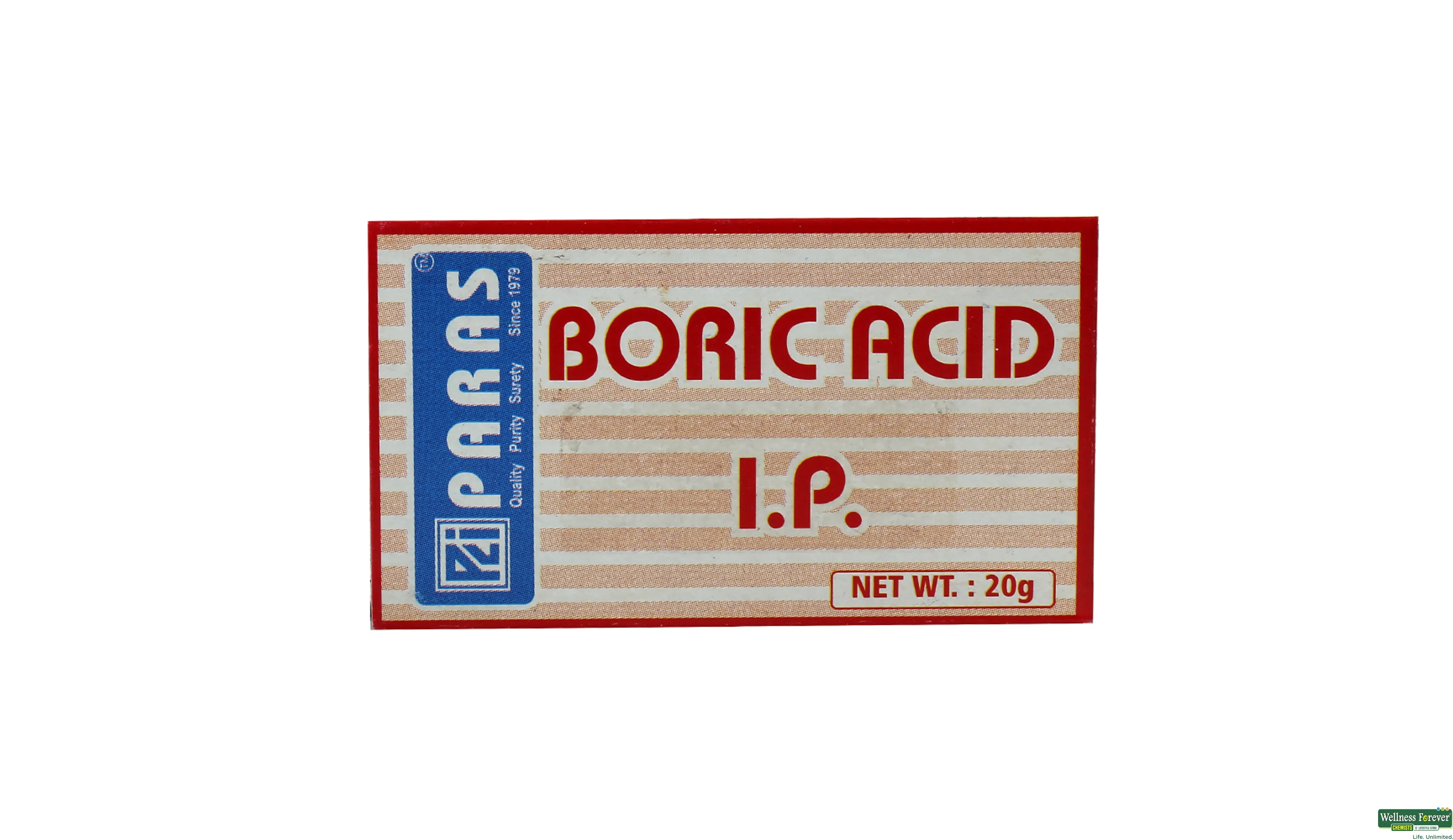 BORIC ACID PARAS 20GM- 1, 20GM, null