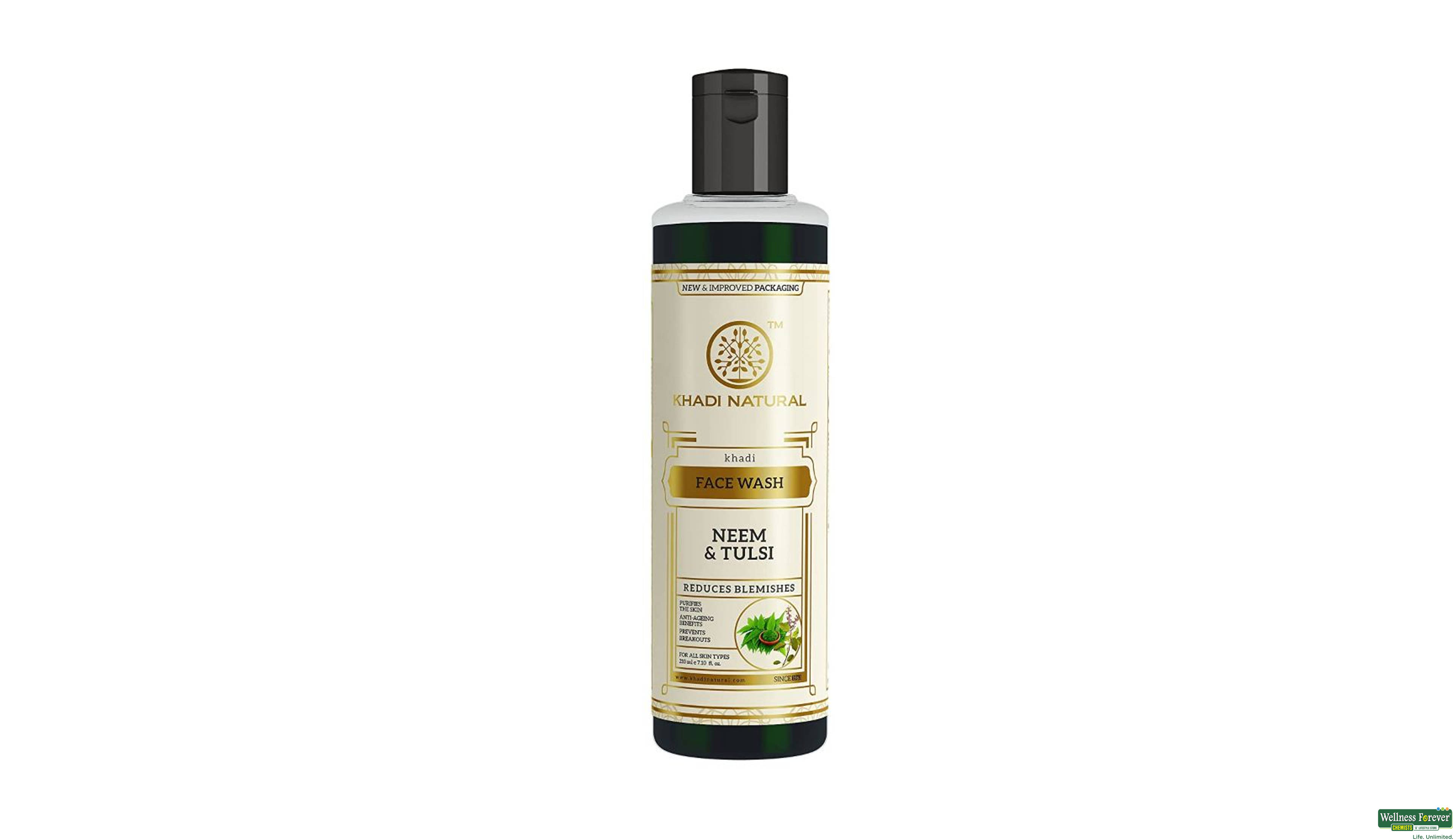 KHADI F/WASH PURIFYING NEEM 210ML- 1, 210ML, 