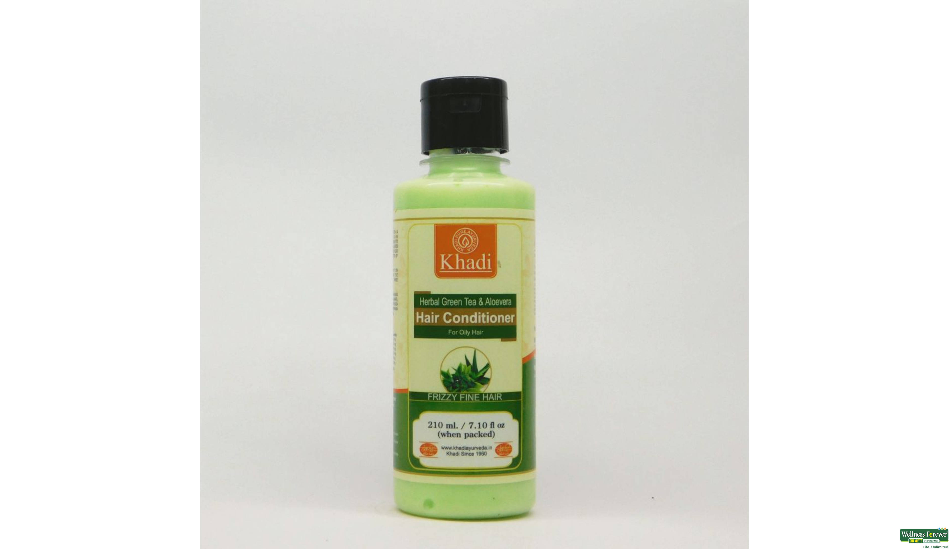 KHADI COND GR/TEA ALOEVERA 210ML- 1, 210ML, 