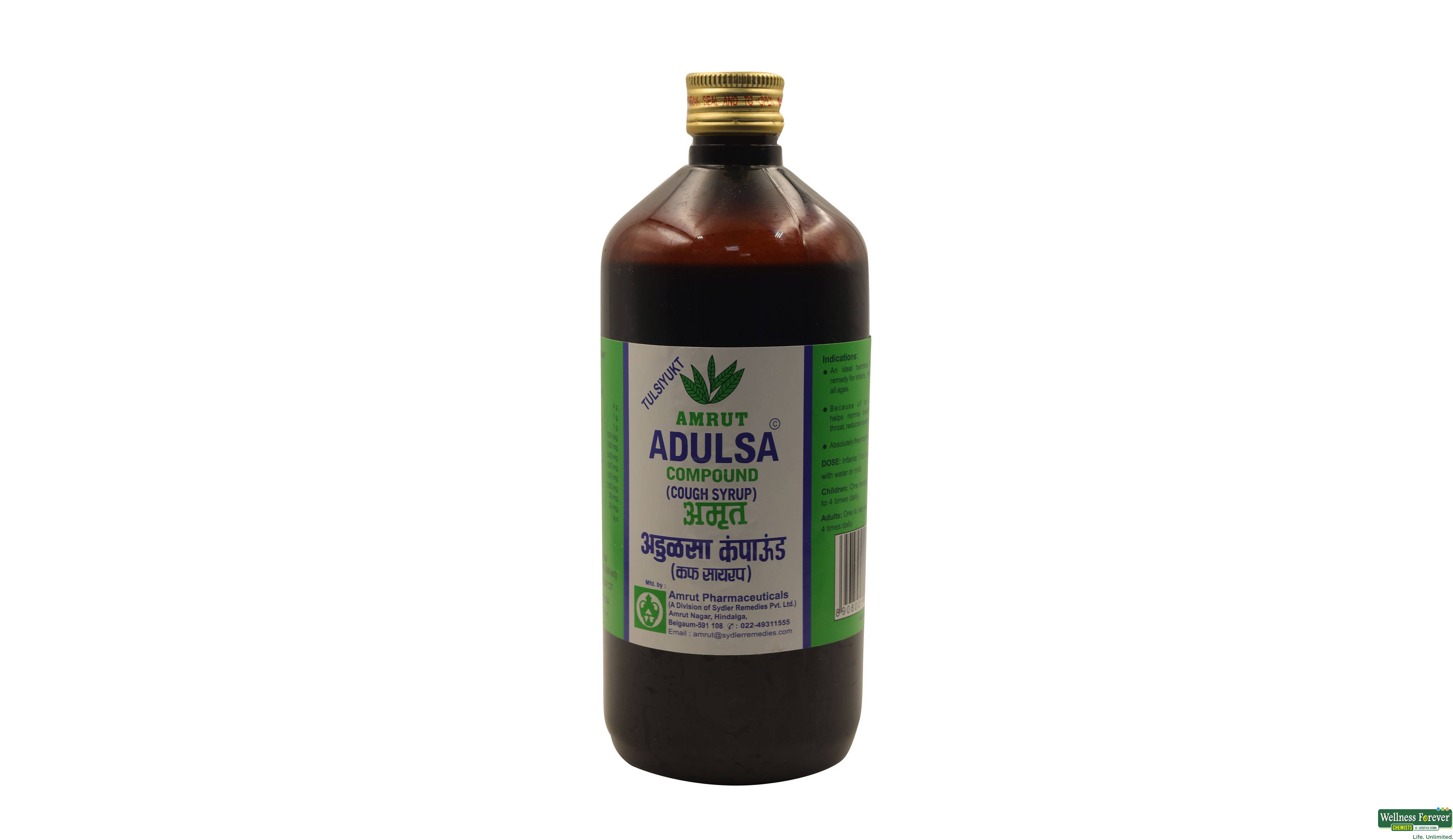 ADULSA SYP AMRUT 450ML- 1, 450ML, 