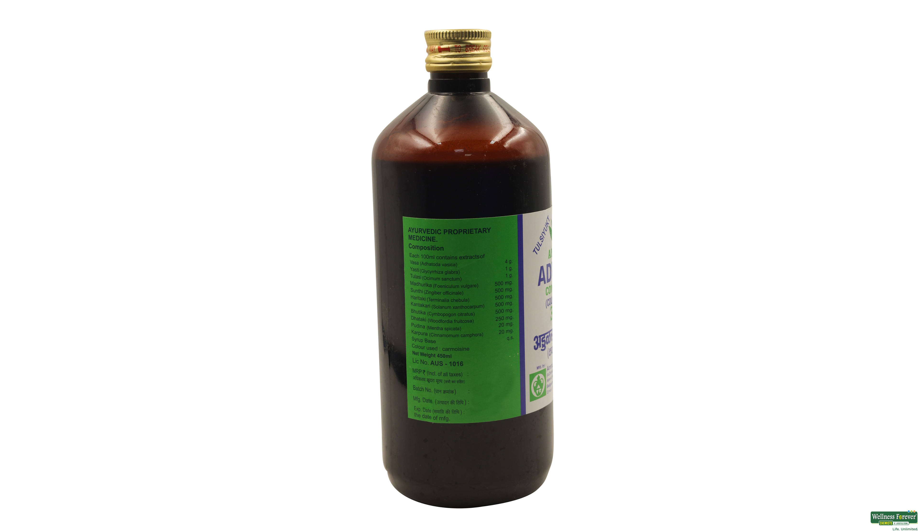 ADULSA SYP AMRUT 450ML- 2, 450ML, 