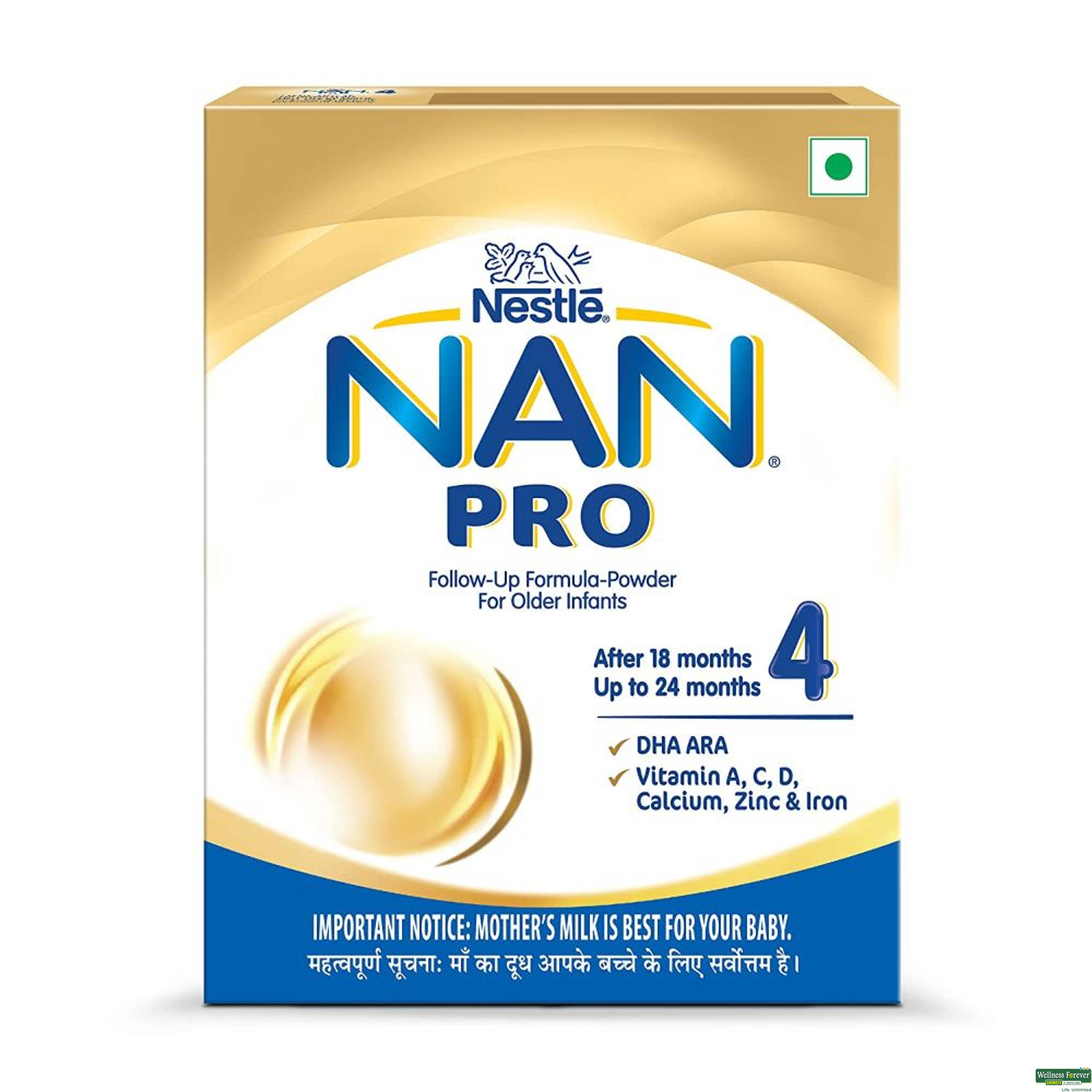 Nestle Nan Pro 4 Follow-Up Formula Powder, Refill Pack, 400 g-image