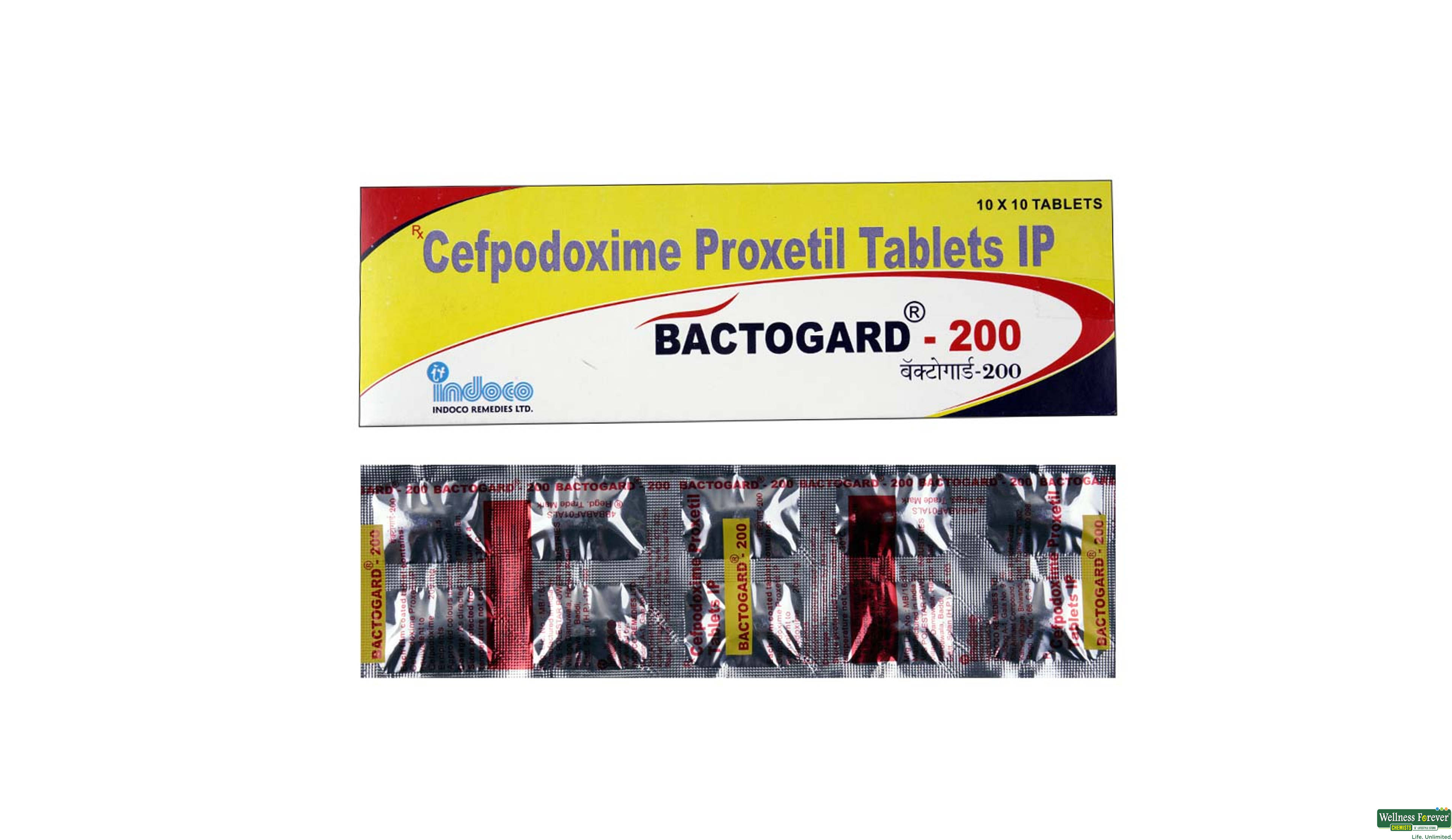 BACTOGARD 200MG 10TAB- 1, 10TAB, 