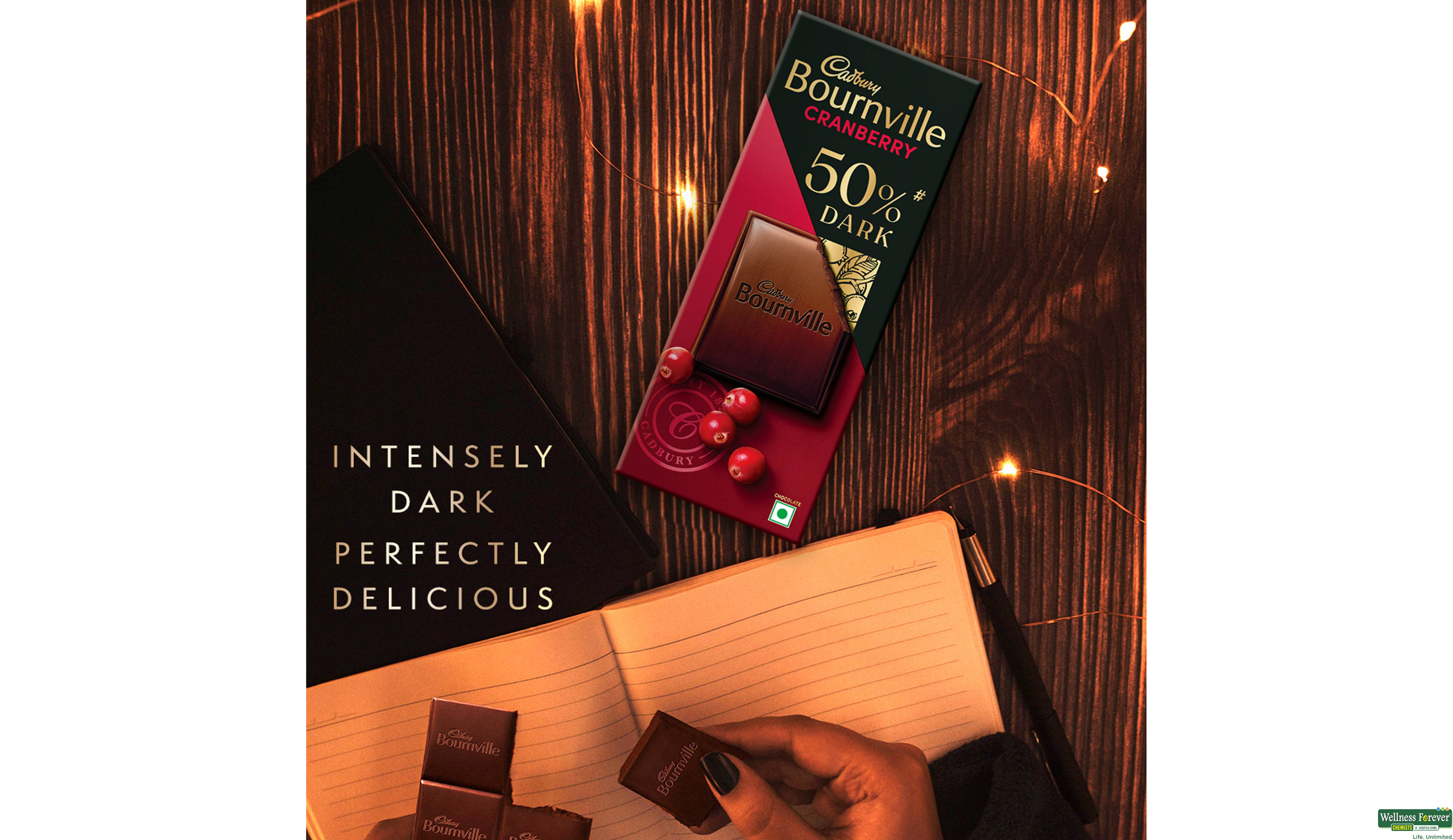 CADB CHOC BOURNVILE CRANBERRY 80GM- 4, 80GM, 