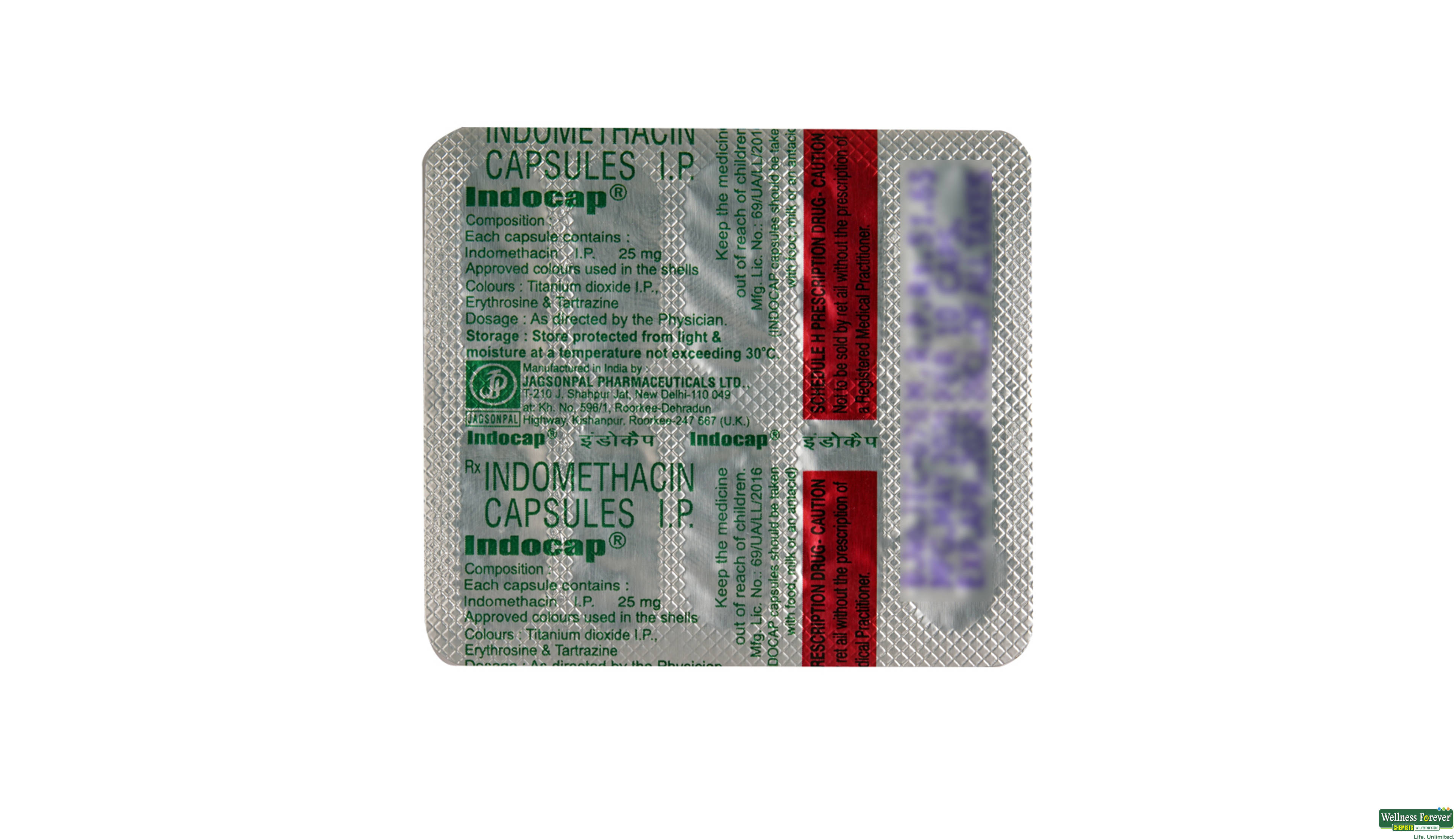 INDOCAP 25MG 10CAP- 2, 10CAP, 