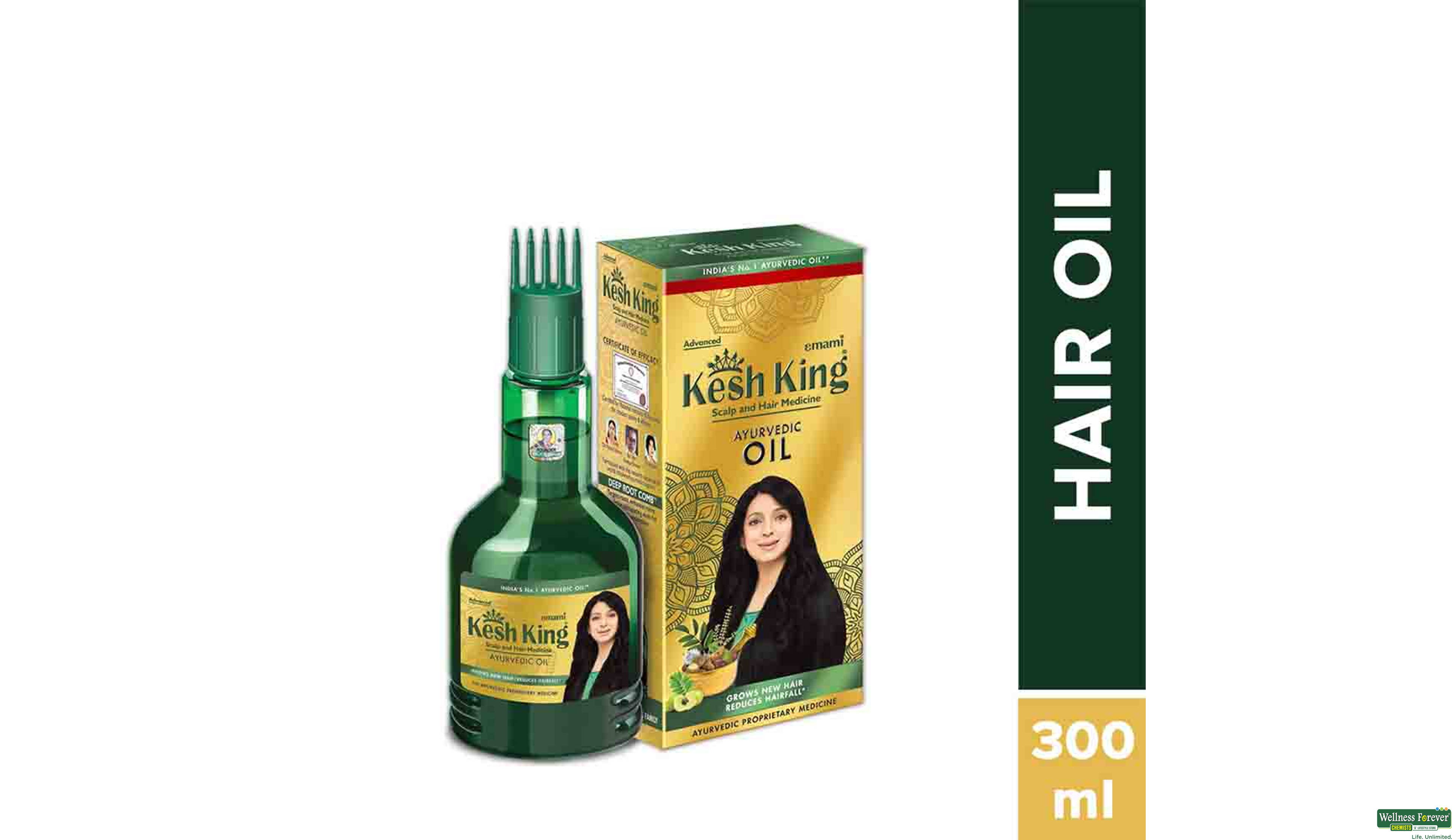 KESH KING HR/OIL 300ML- 1, 300ML, 